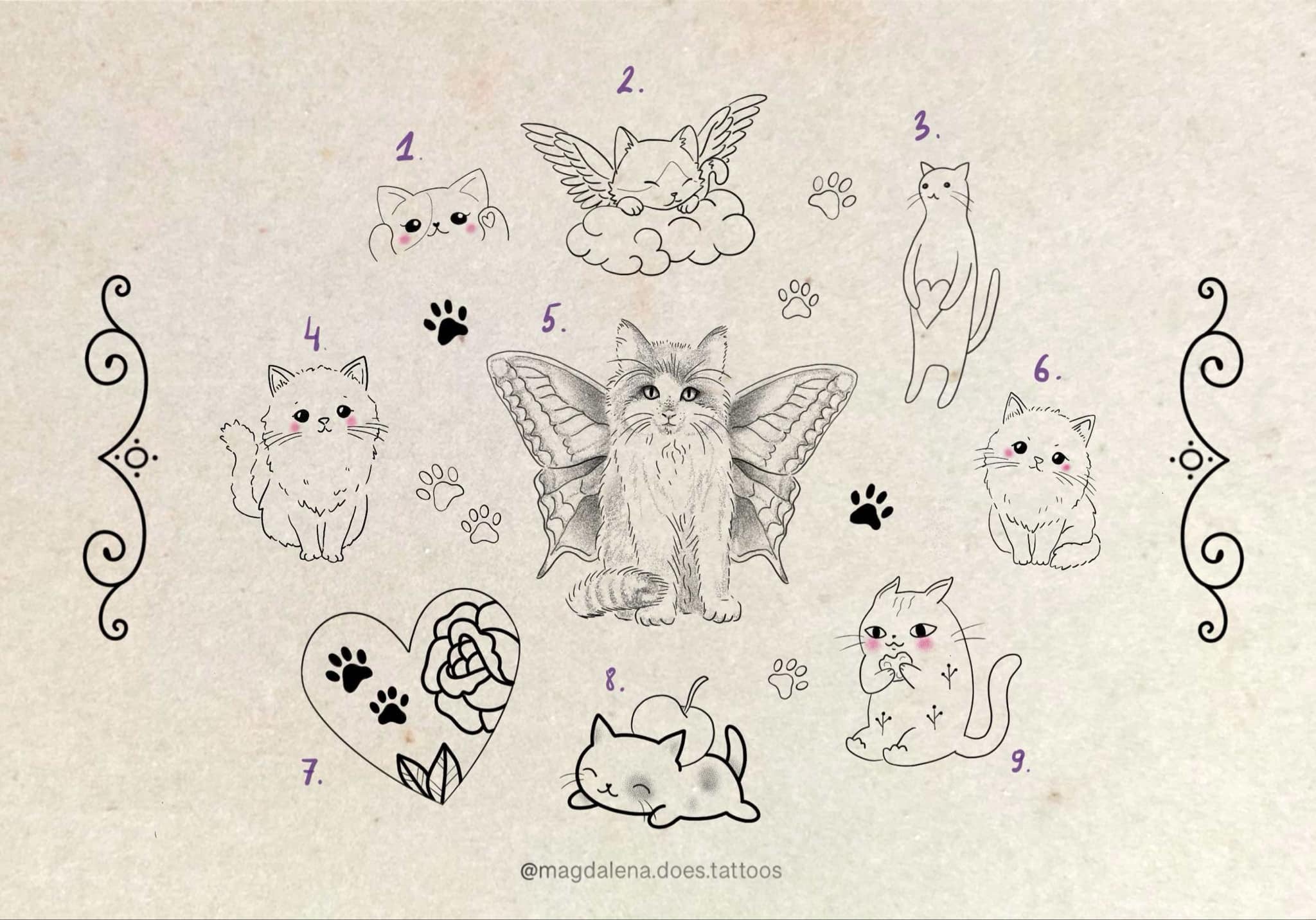 Cats and Dogs inspired designs by Magda (2025)