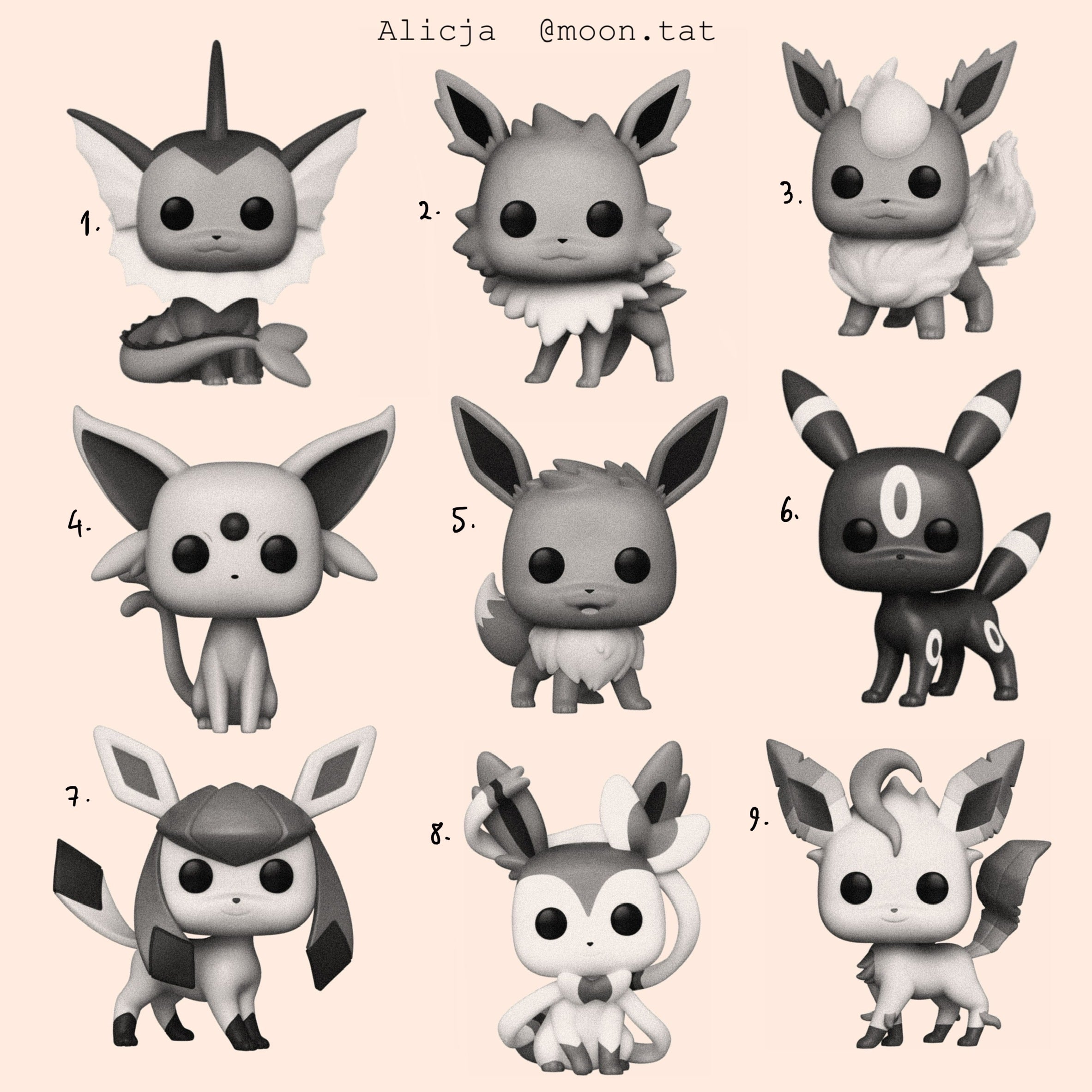 Pokemon inspired designs by Alicja (2025)