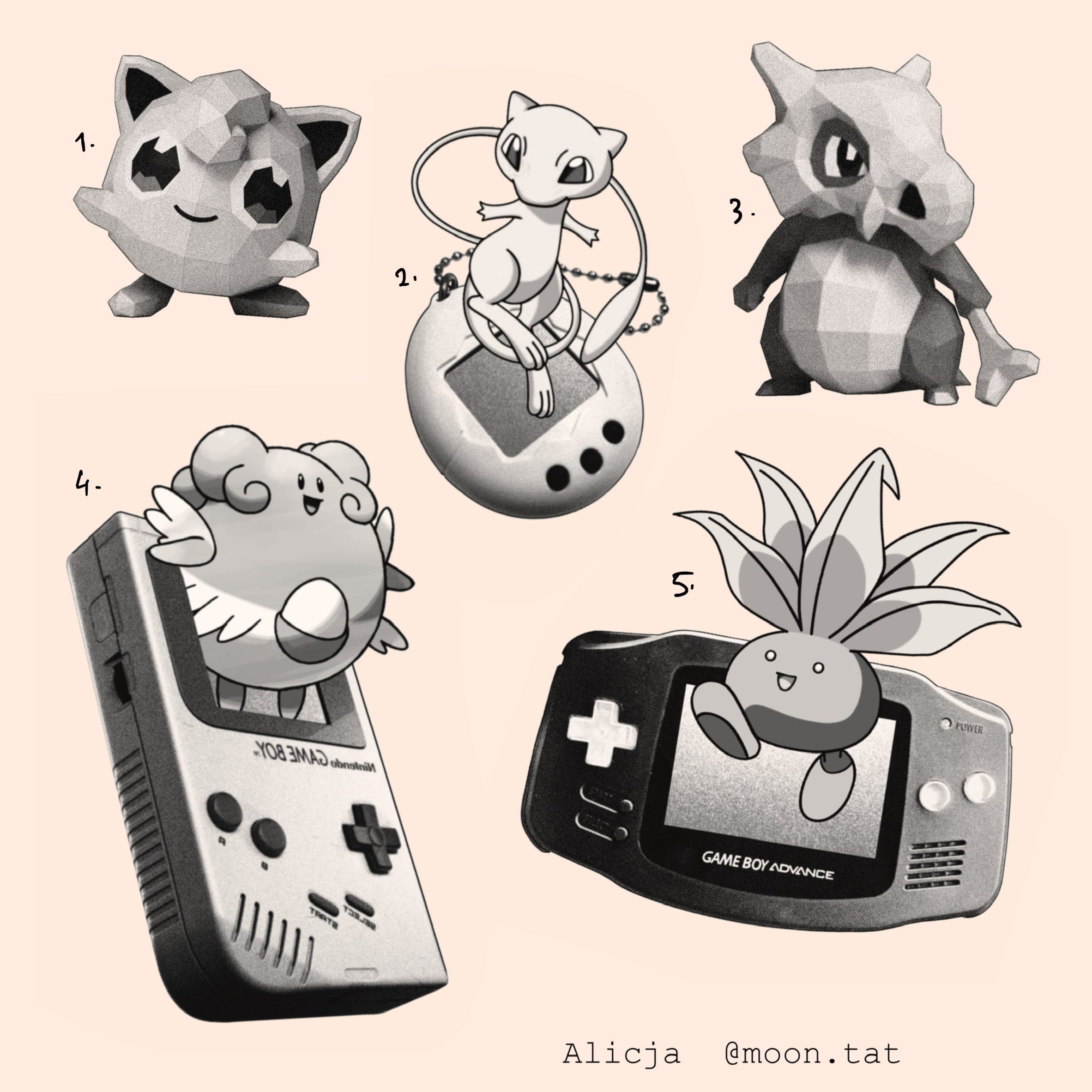 Pokemon inspired designs by Alicja (2025)