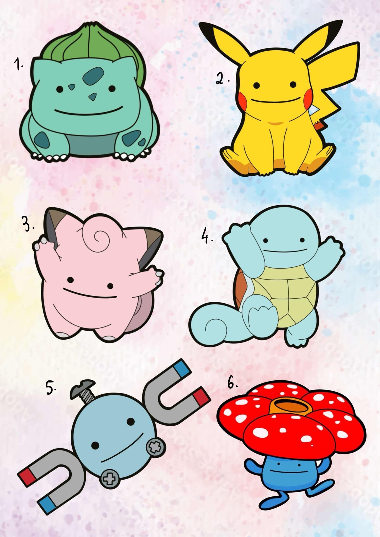 Pokemon inspired designs by Laika (2025)