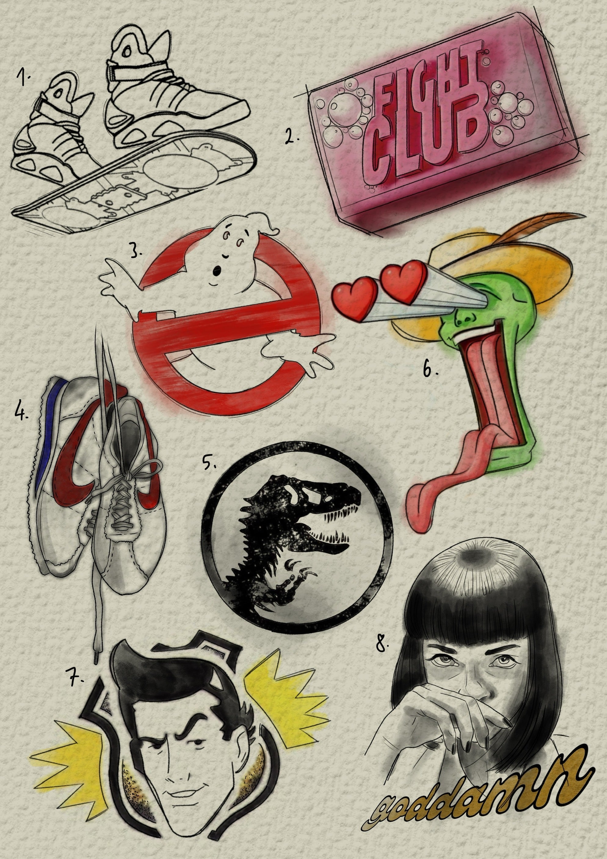 90's Nostalgia inspired designs by Felipe (2025)