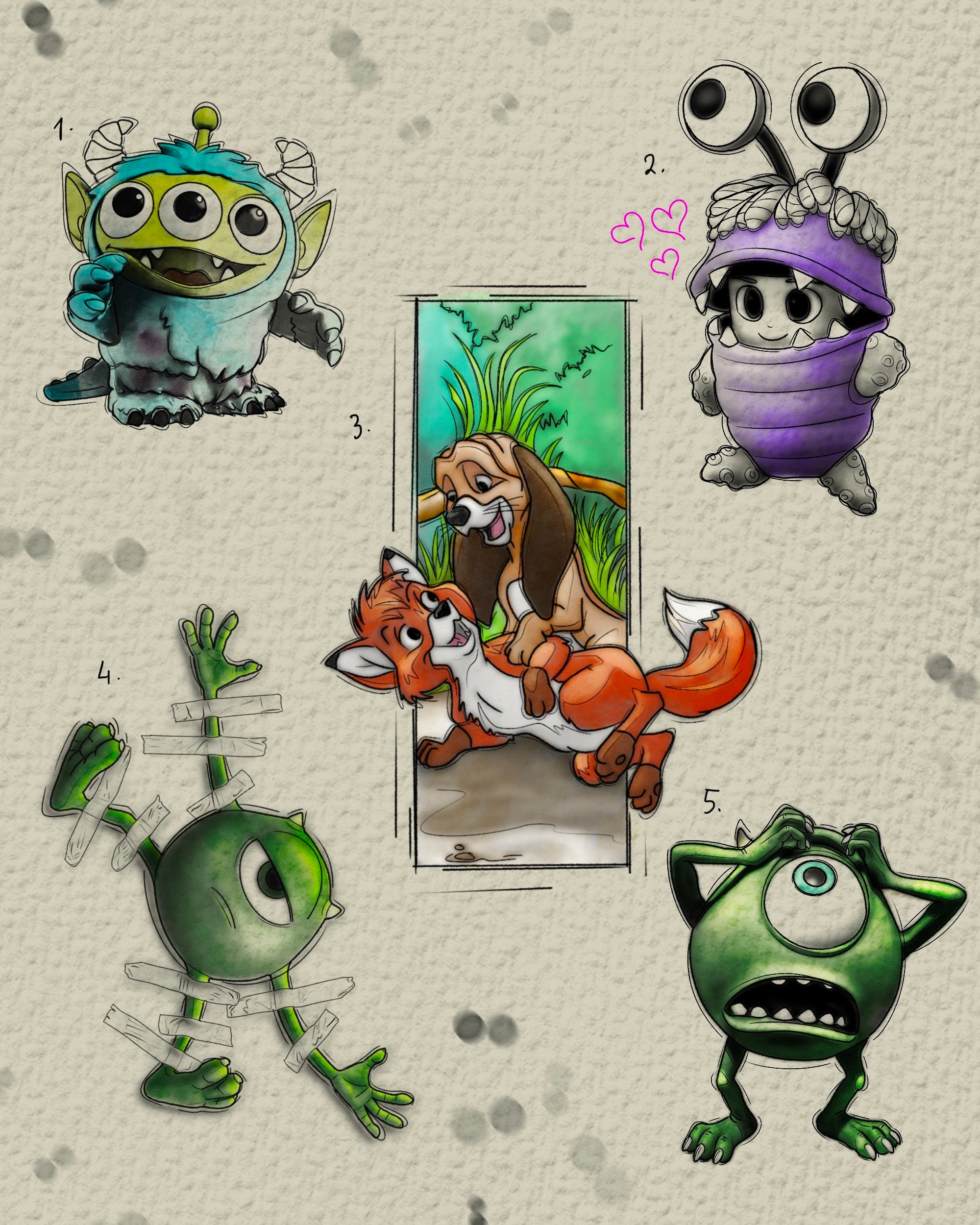 Disney/Pixar inspired designs by Felipe (2025)
