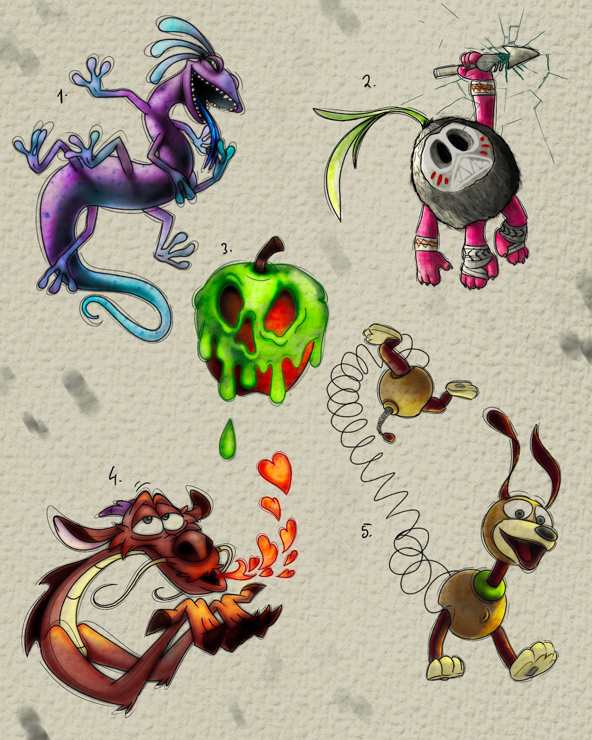 Disney/Pixar inspired designs by Felipe (2025)