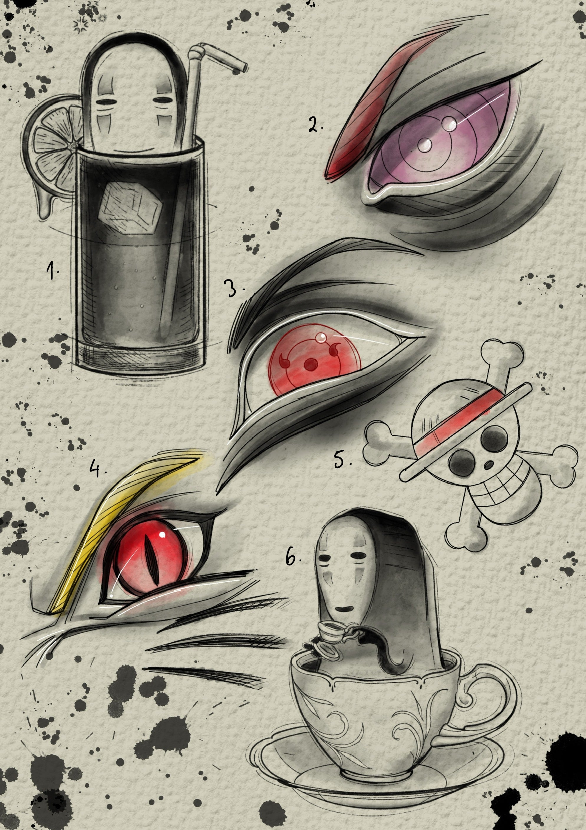 Anime inspired designs by Felipe (2025)