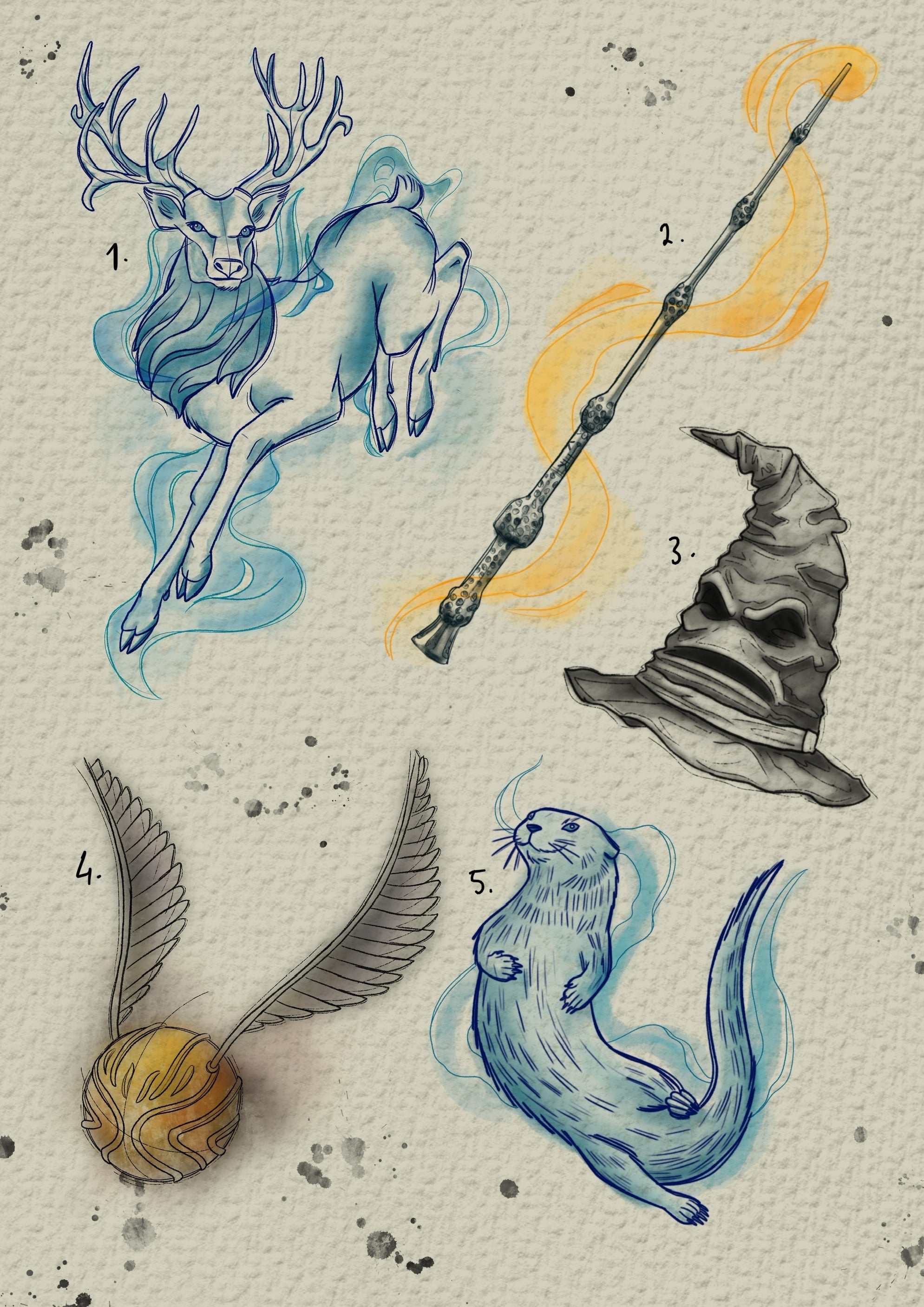 Harry Potter inspired designs by Felipe (2025)