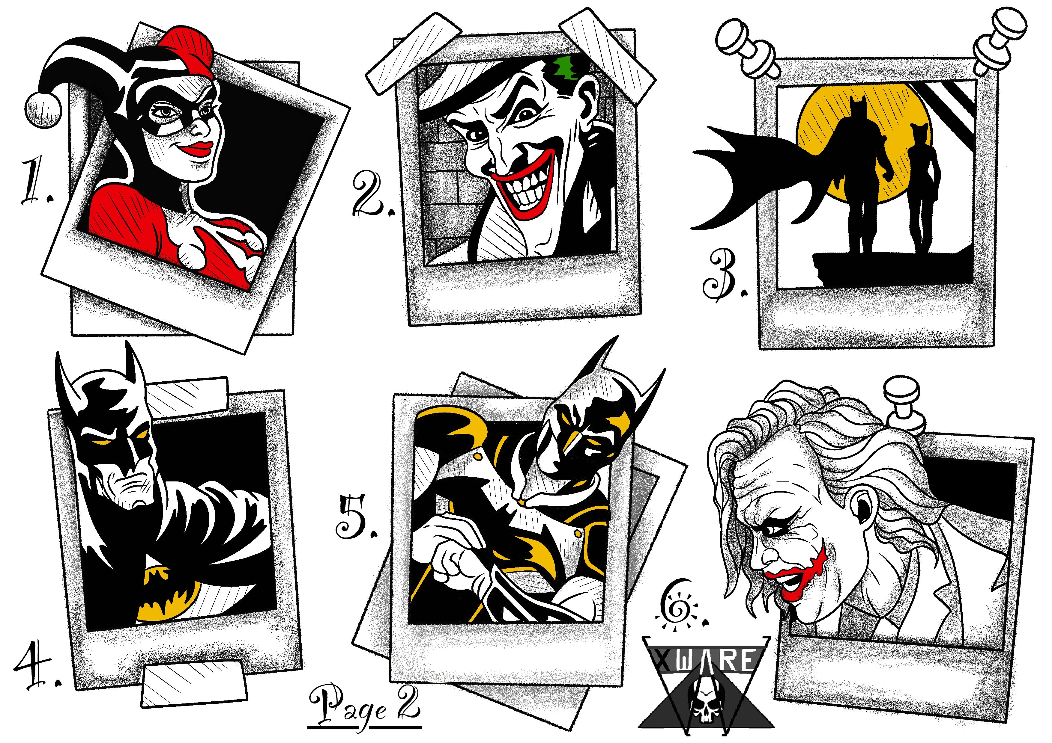 Batman inspired designs by Emily