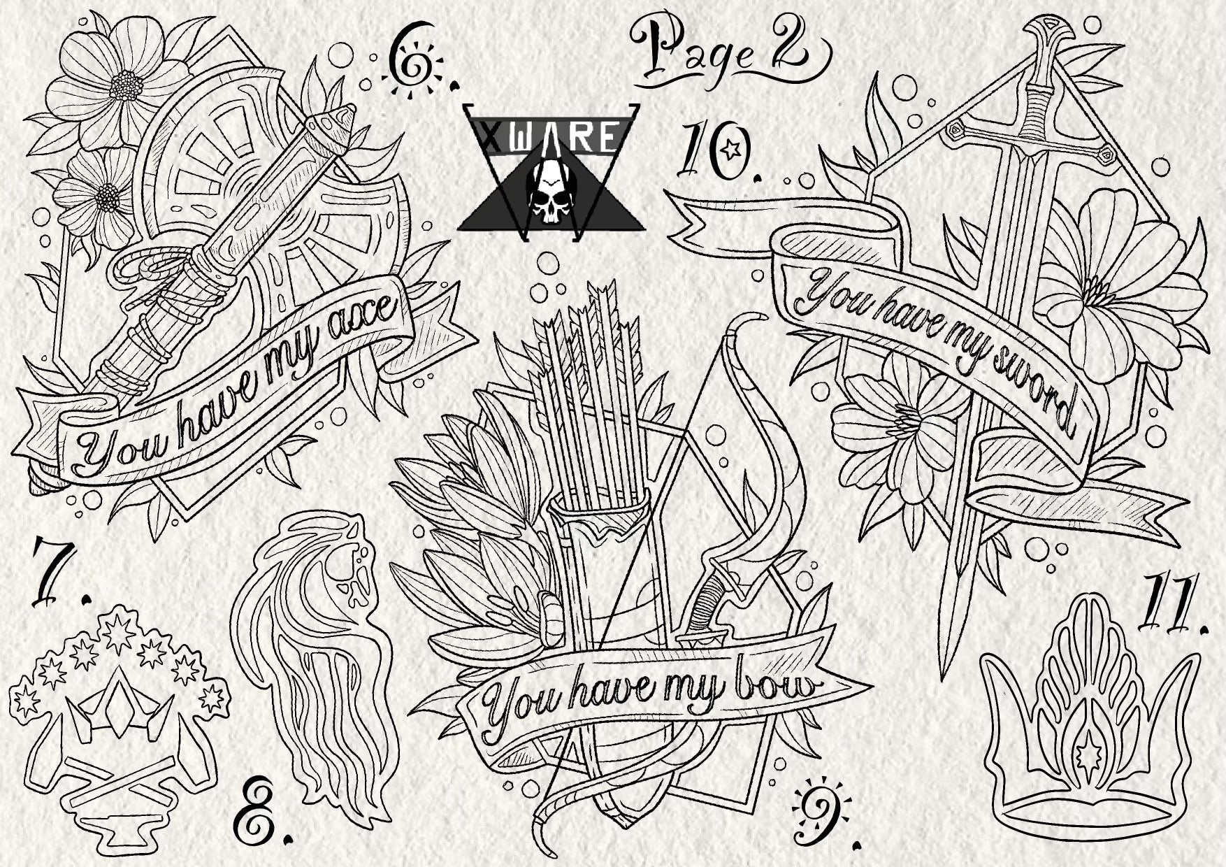 Lord of the Rings inspired designs by Emily