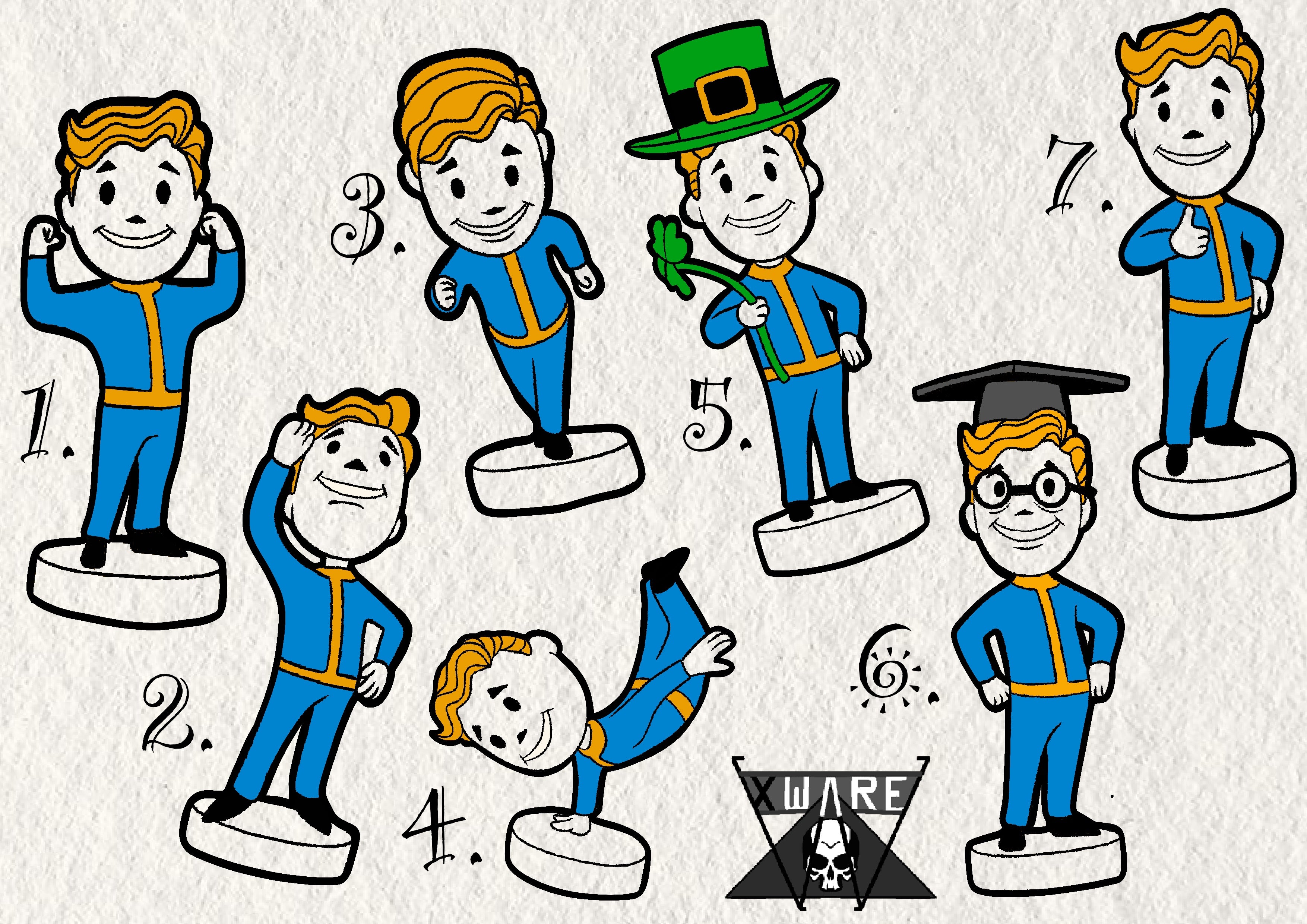 Fallout inspired designs by Emily