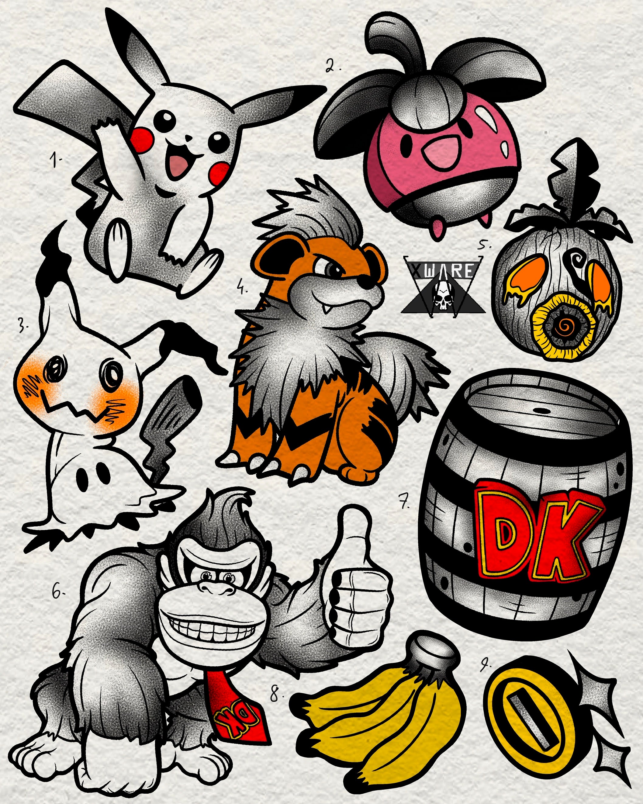 Nintendo inspired designs by Emily (2025)