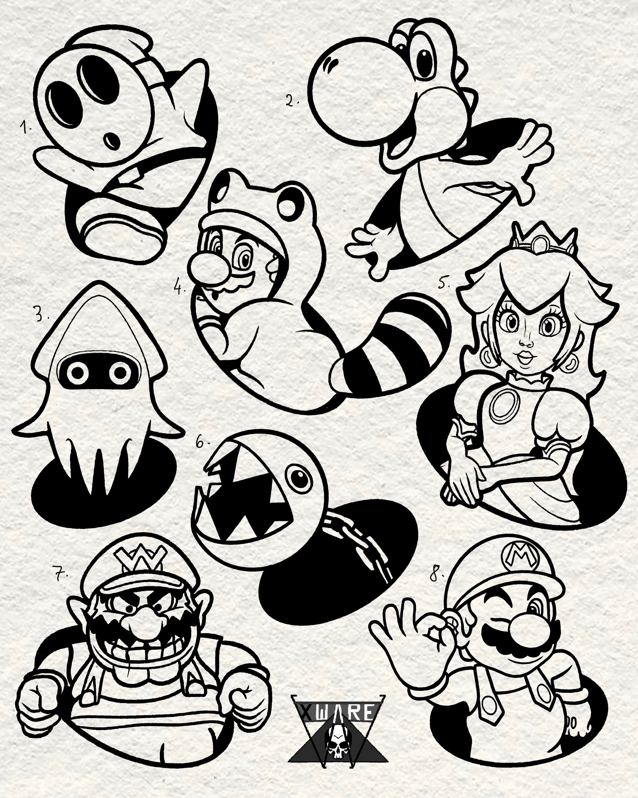 Nintendo inspired designs by Emily (2025)