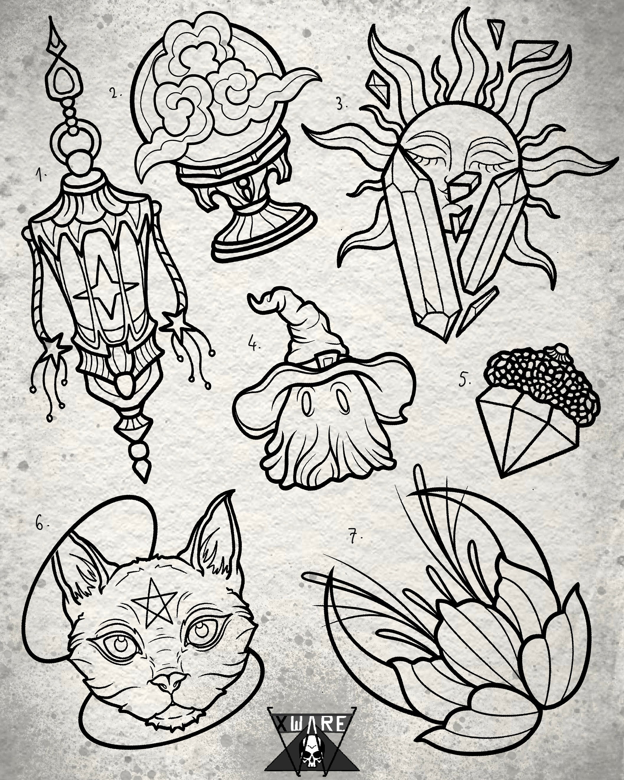 Witchy inspired designs by Emily (2025)