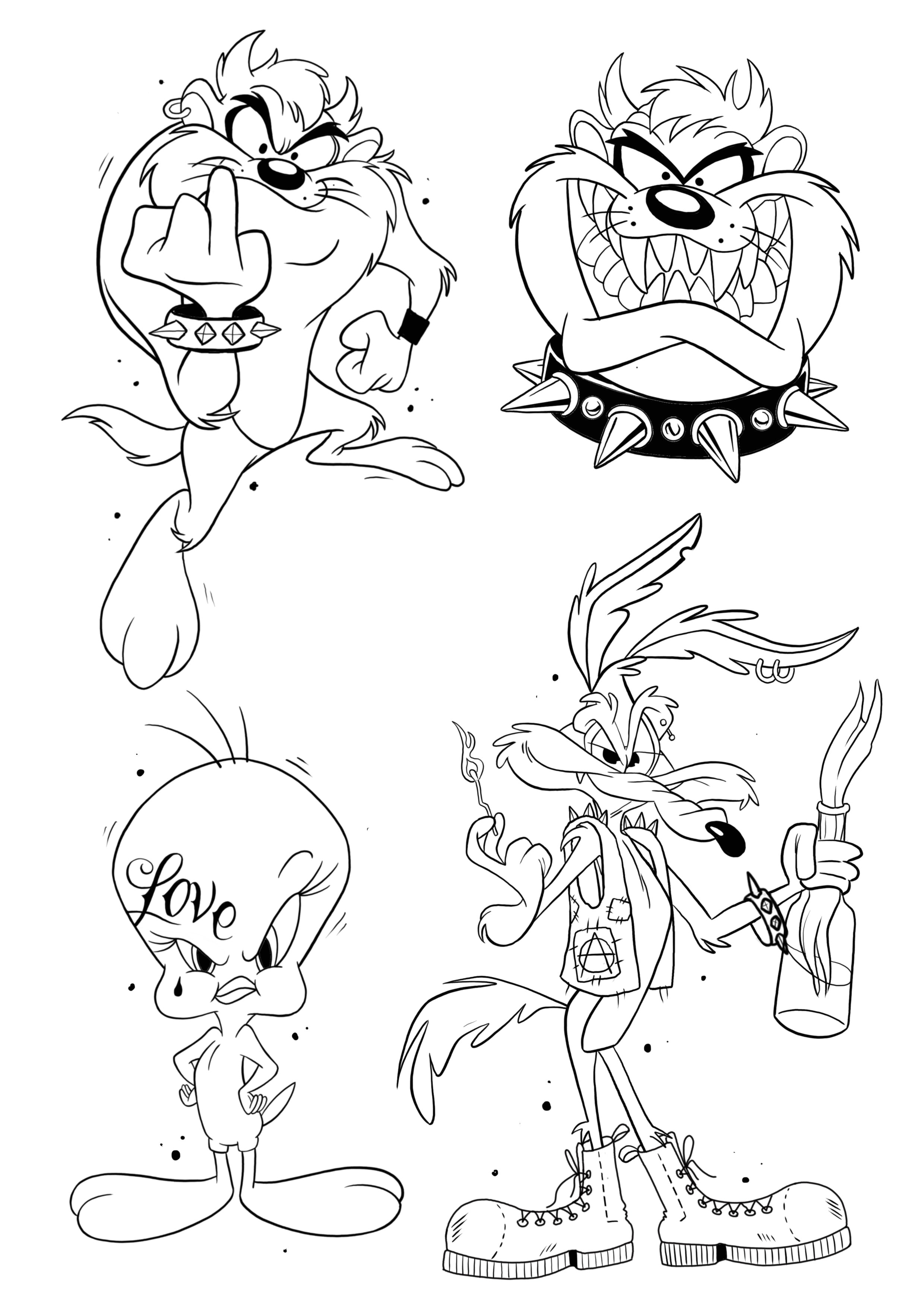 Cartoon Network inspired designs by Elizka