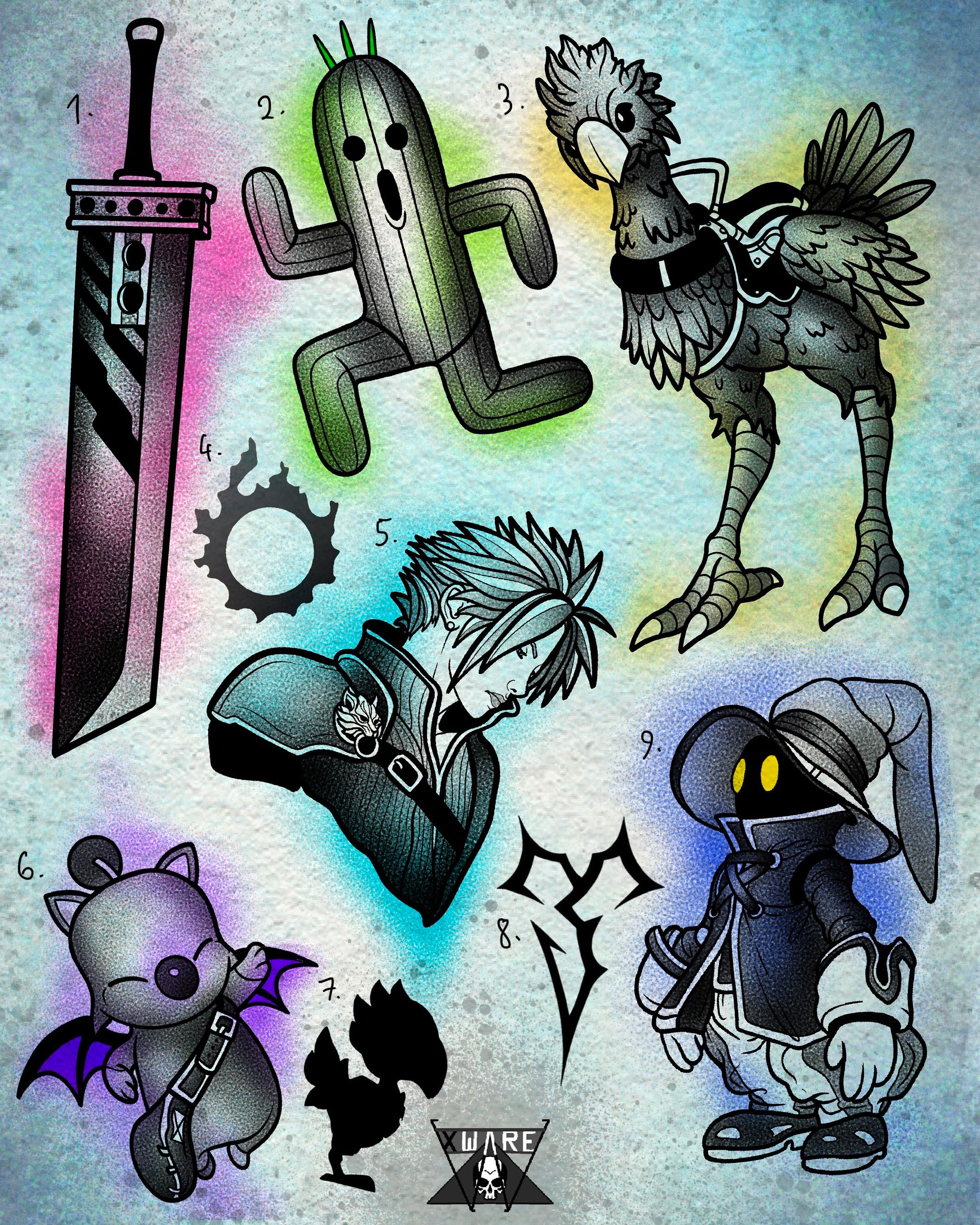 Final Fantasy inspired designs by Emily (2025)