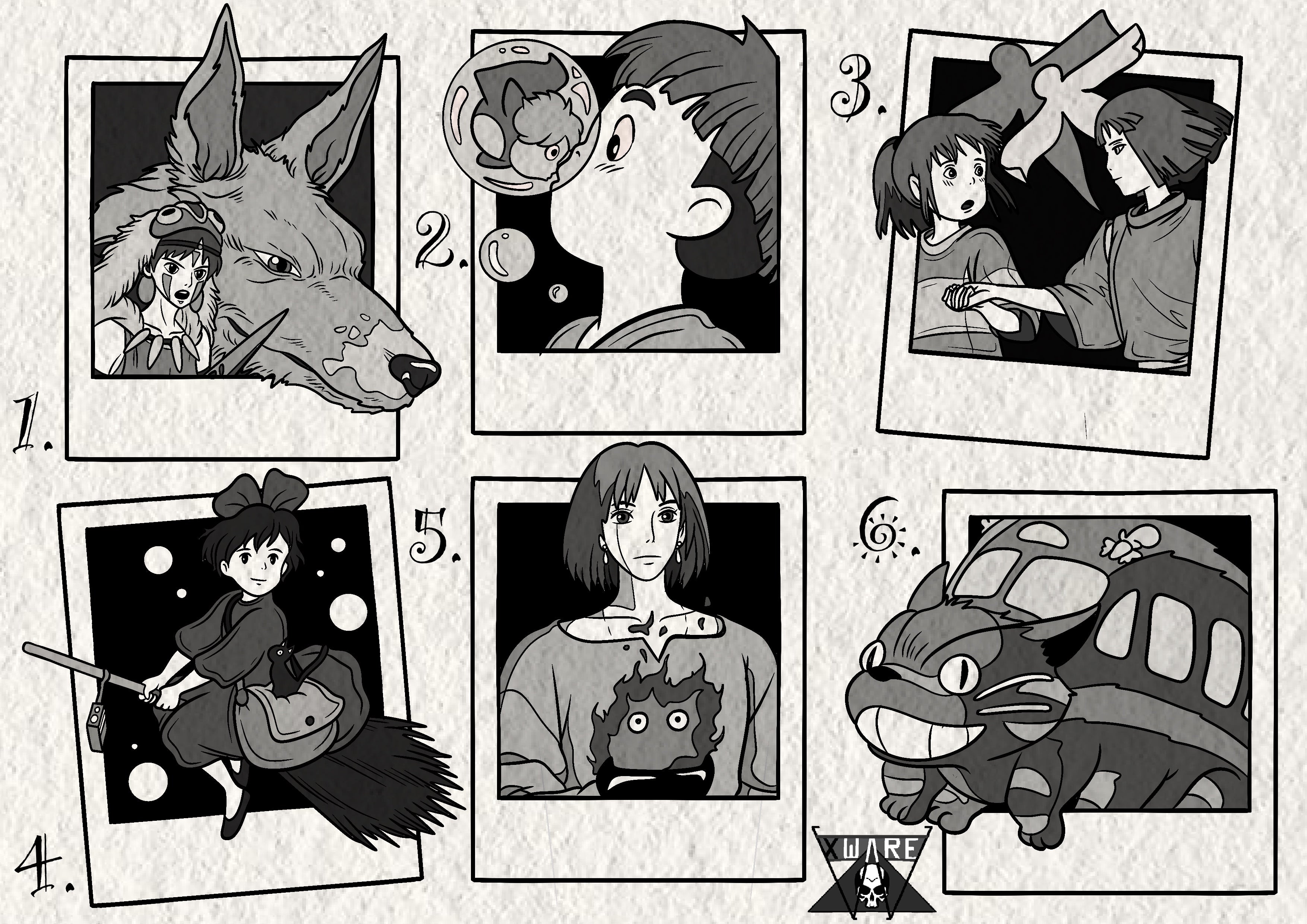 Studio Ghibli inspired designs by Emily