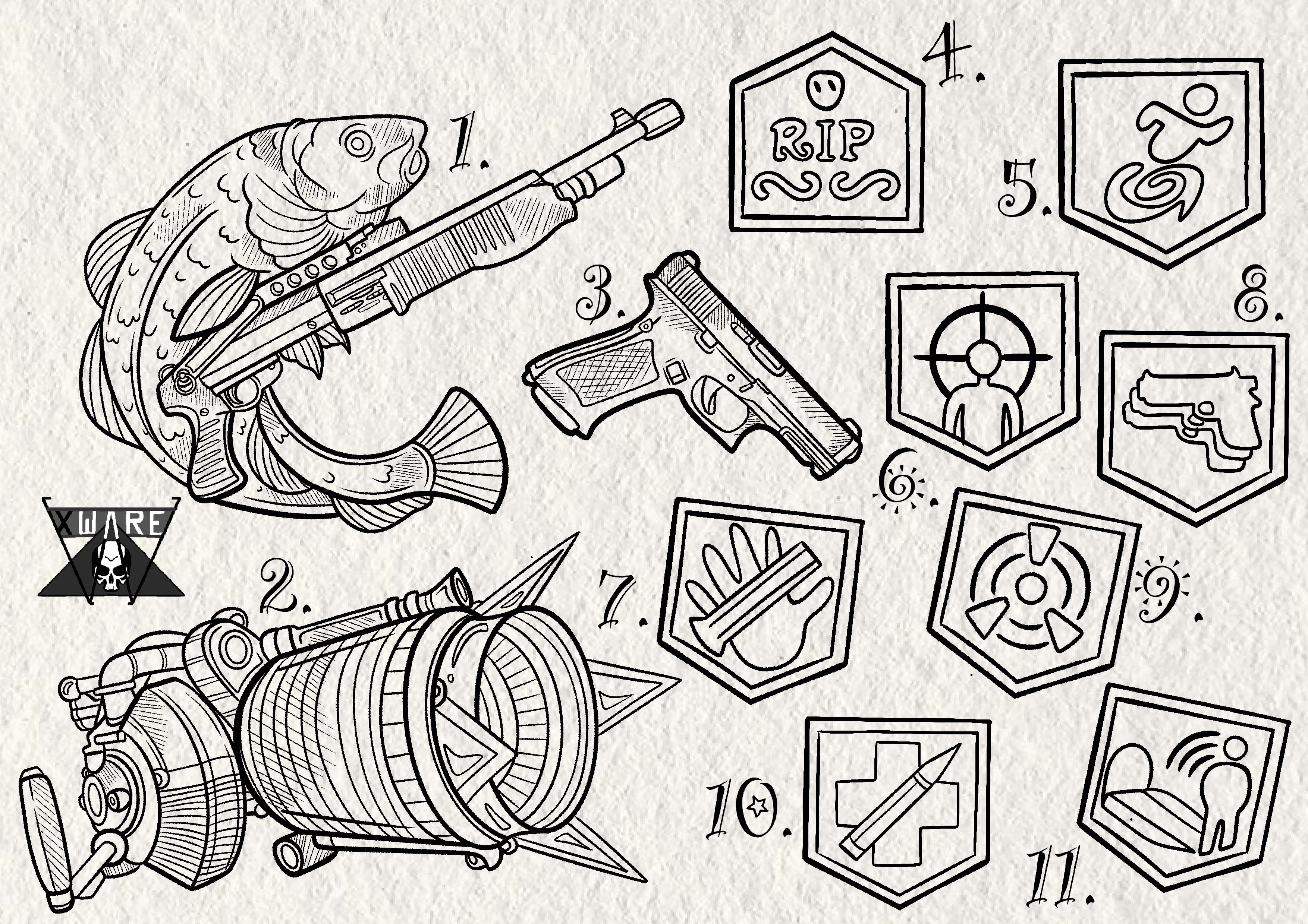 Call of Duty inspired designs by Emily