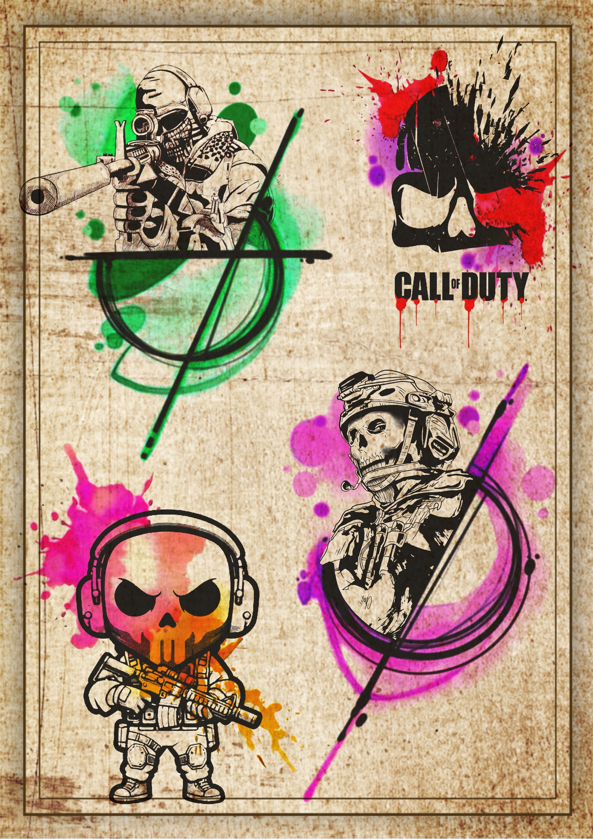 Call of Duty inspired designs by Daniel