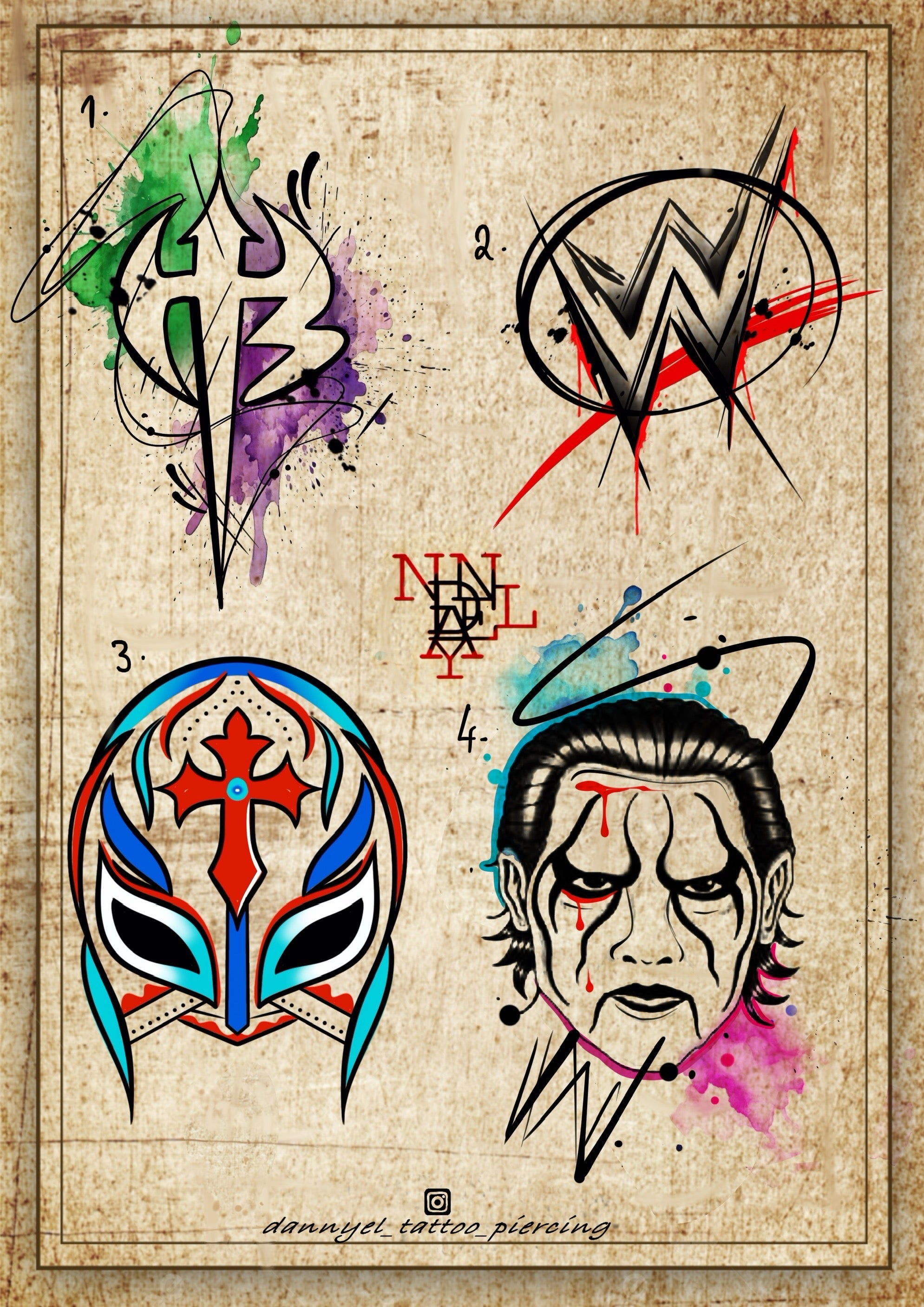 Wrestling inspired designs by Danyel (2025)