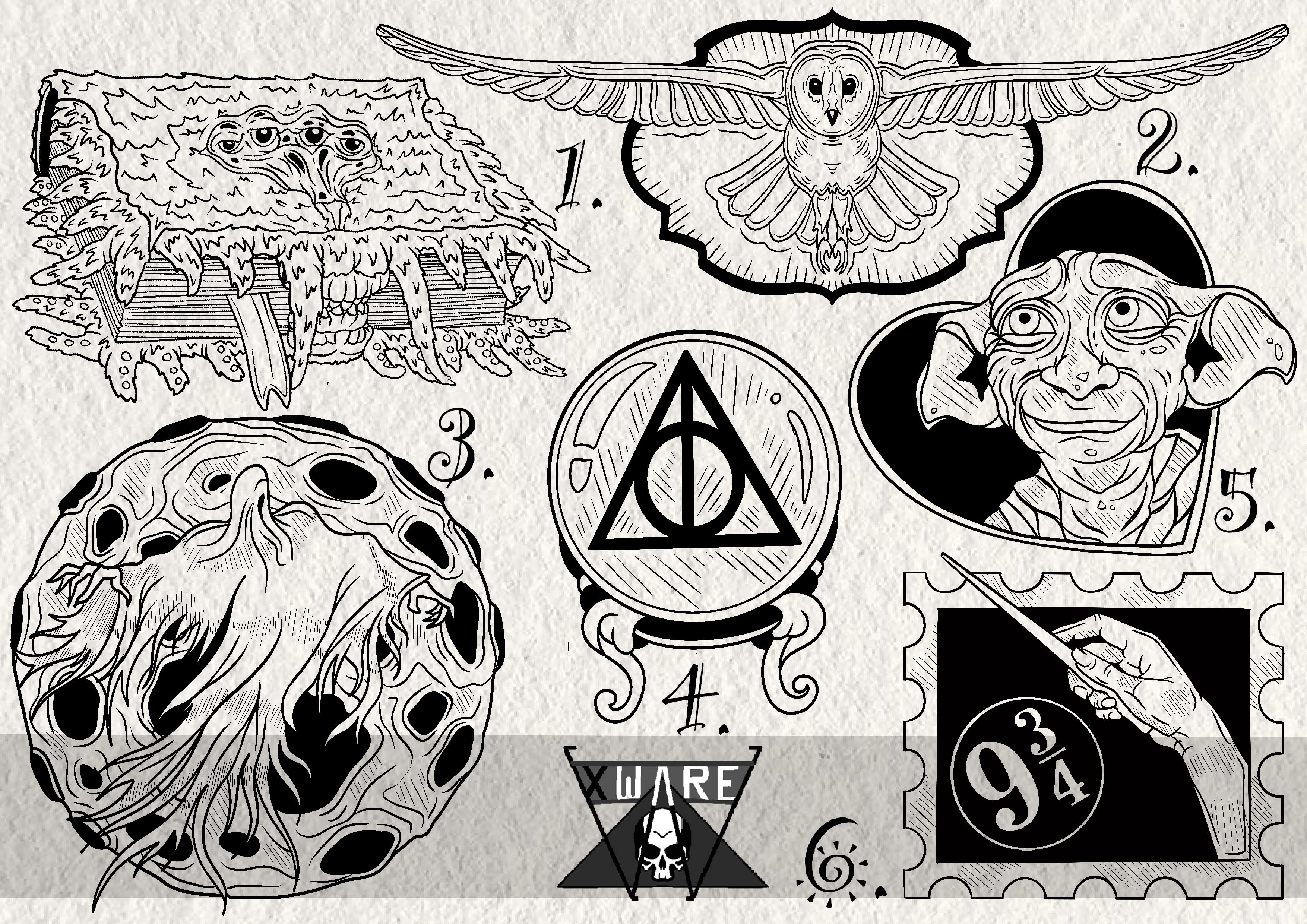 Harry Potter inspired designs by Emily