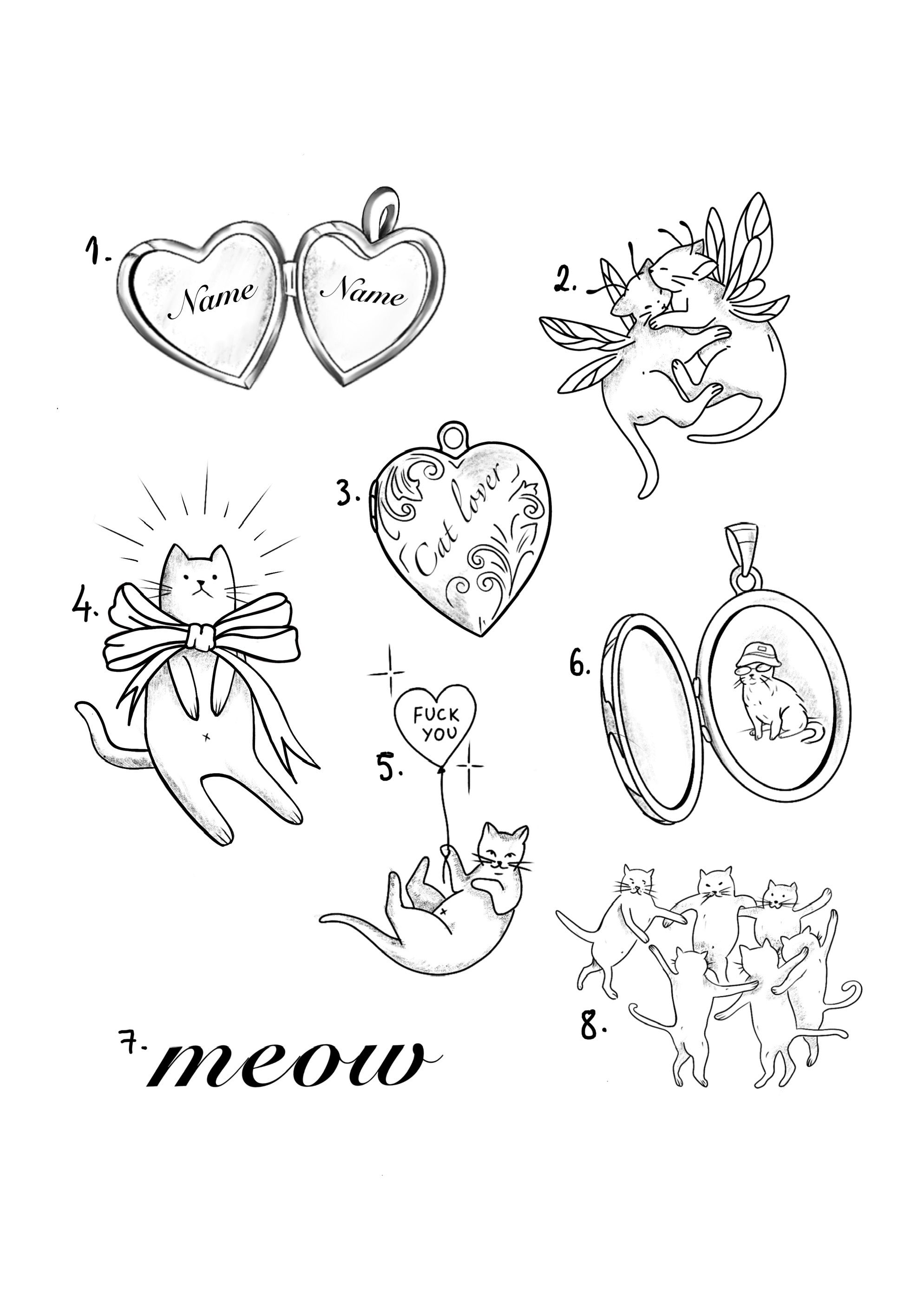 Cat Lover inspired designs by Fillip