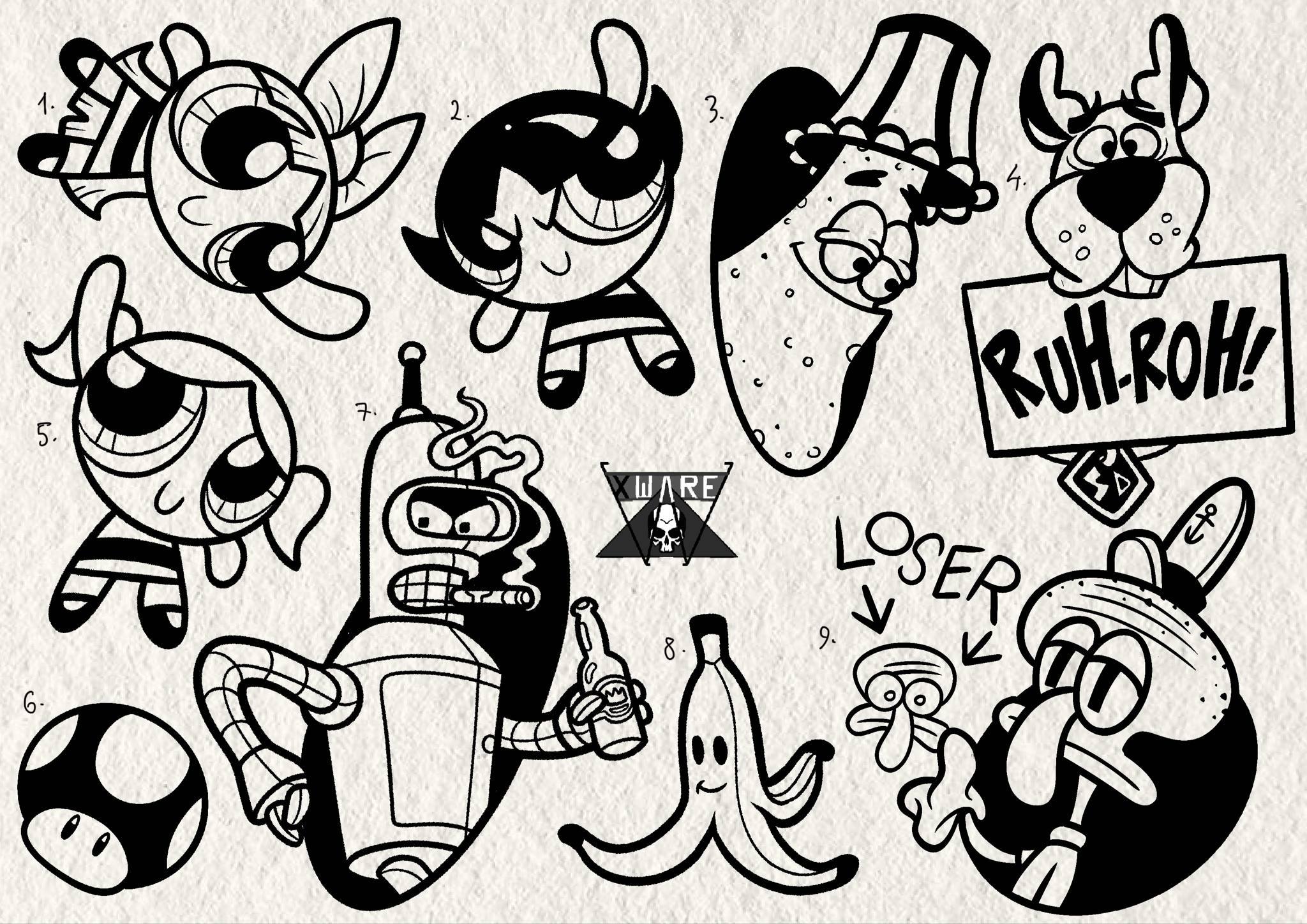 90's Nostalgia inspired designs by Emily (2025)