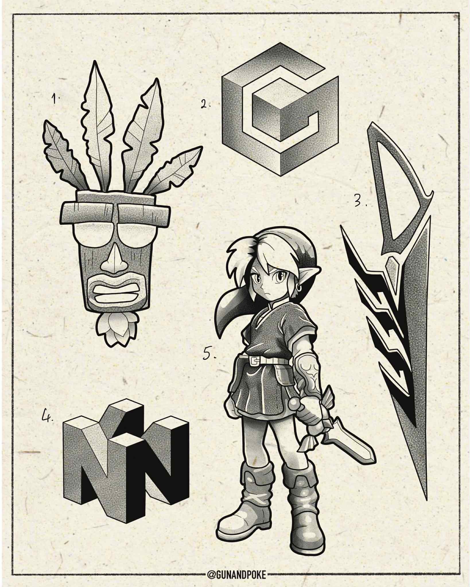 Nintendo inspired designs by Amy (2025)