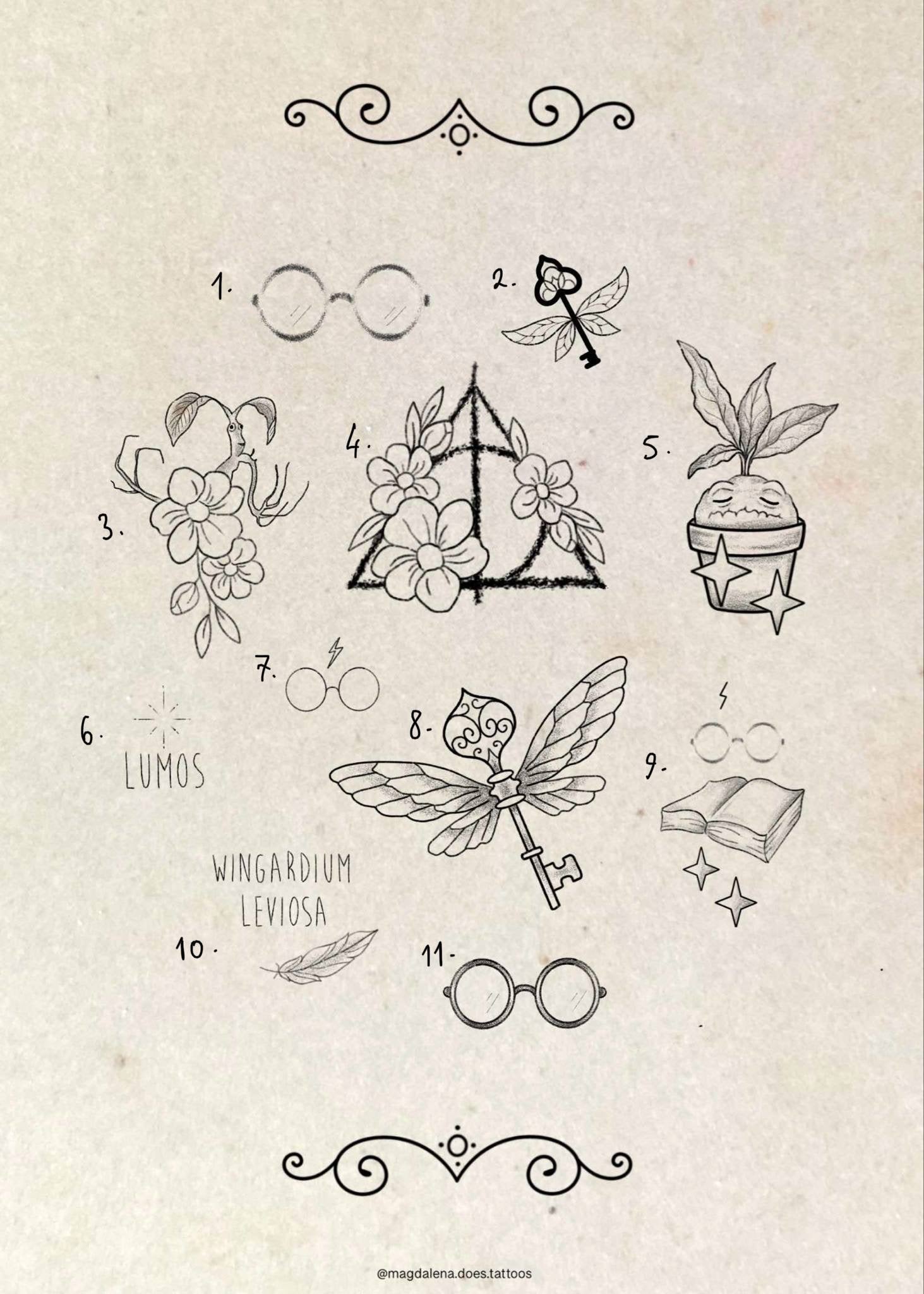 Harry Potter inspired designs by Magda (2025)