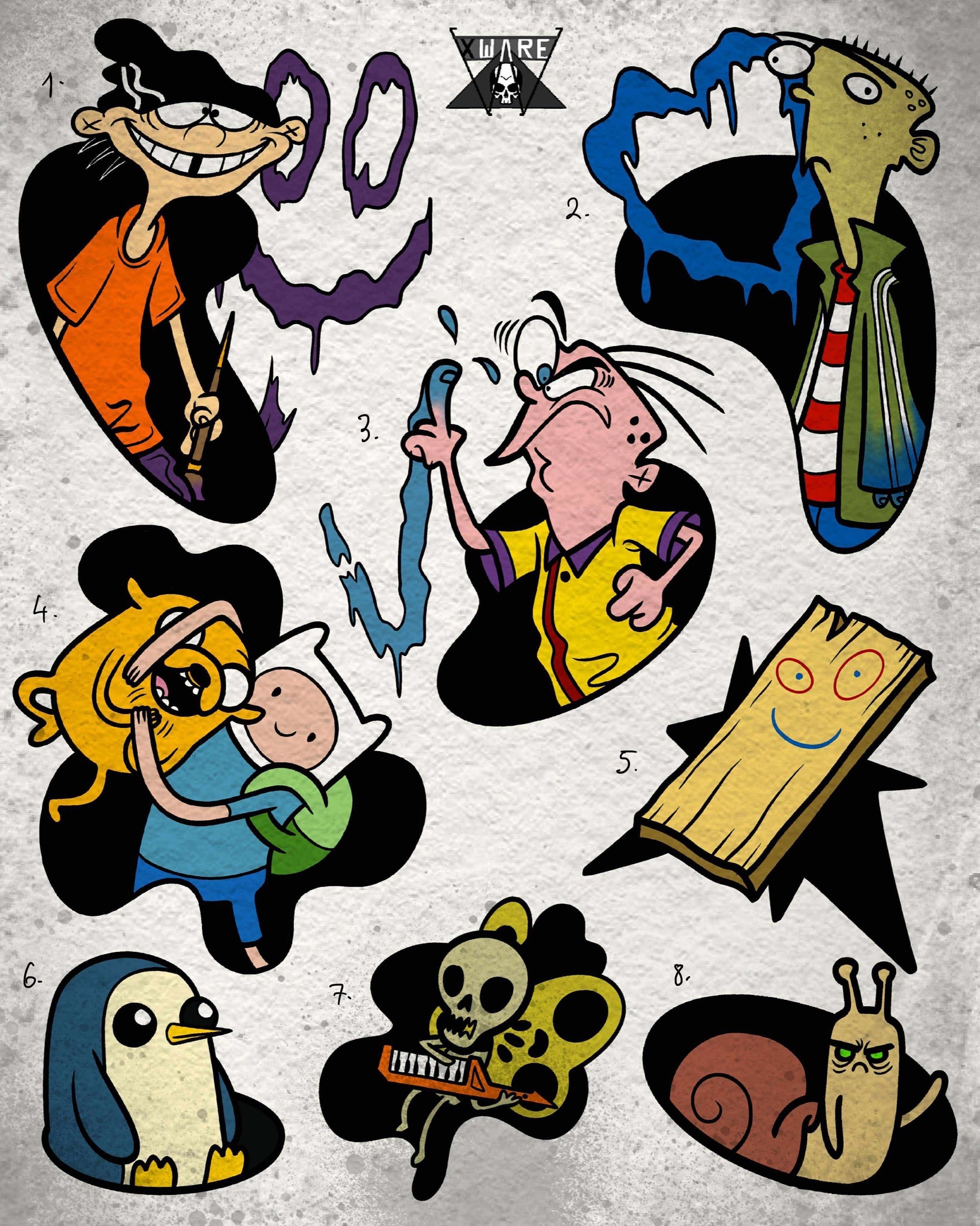 Cartoon Network inspired designs by Emily (2025)