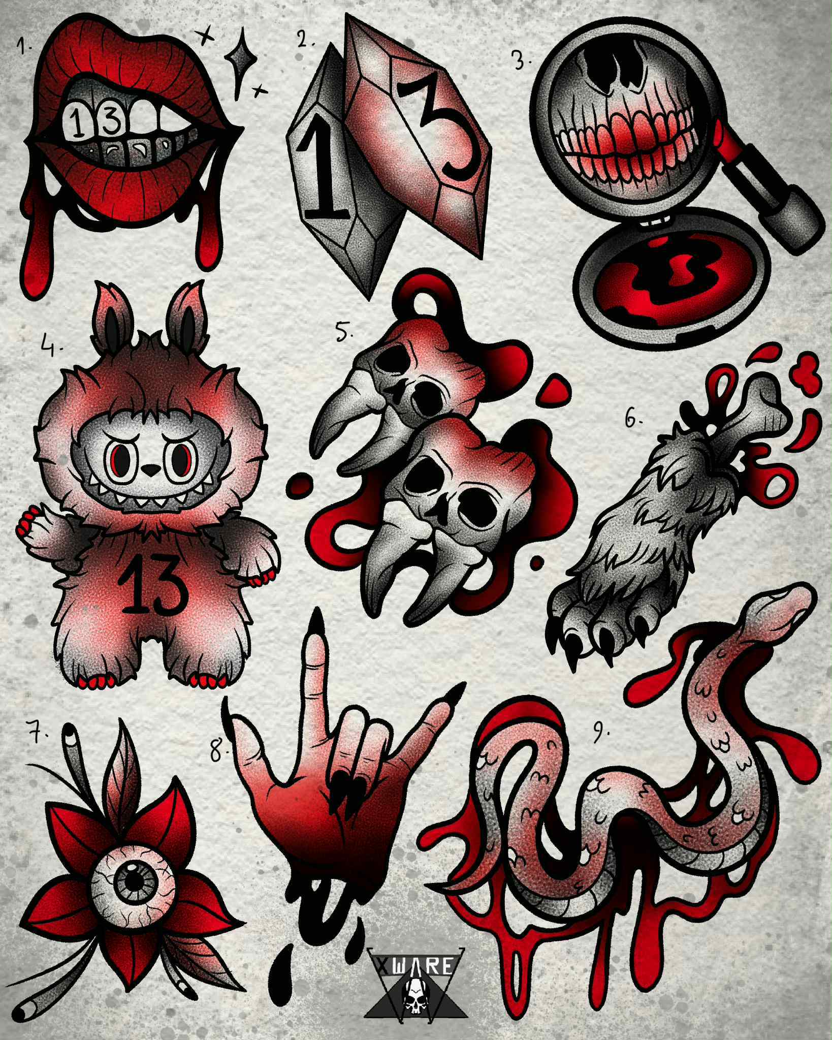 Friday 13th inspired designs by Emily (2025)