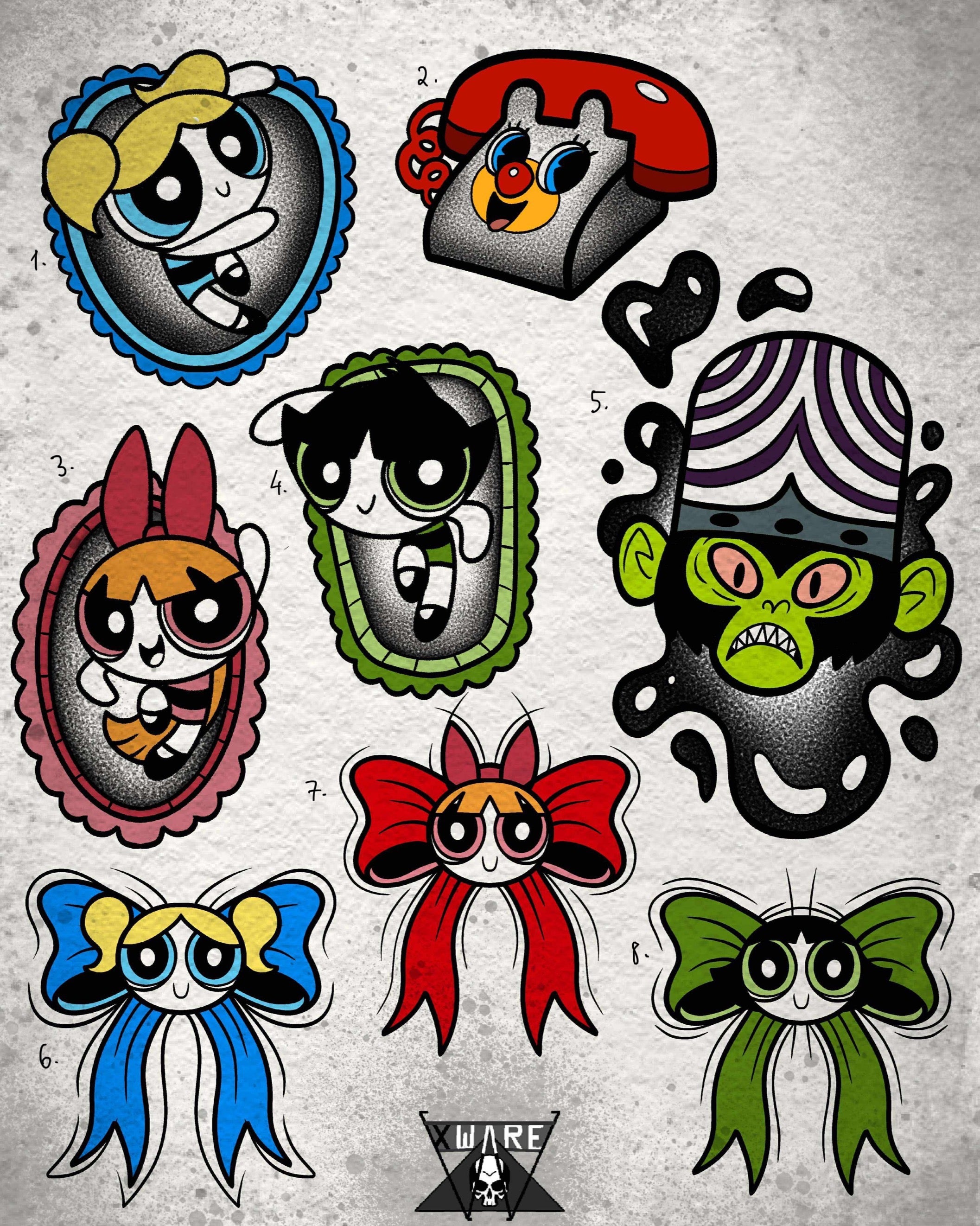 Cartoon Network inspired designs by Emily (2025)