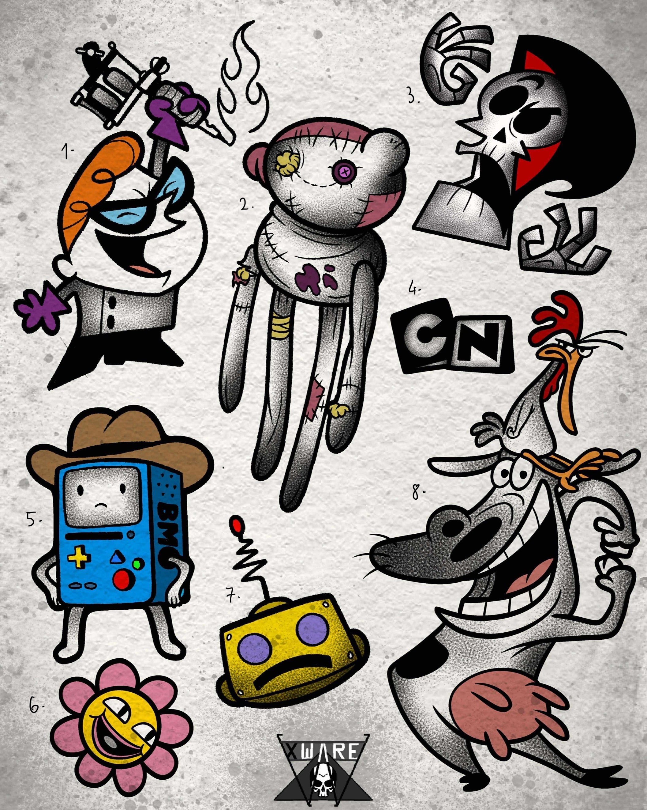 Cartoon Network inspired designs by Emily (2025)