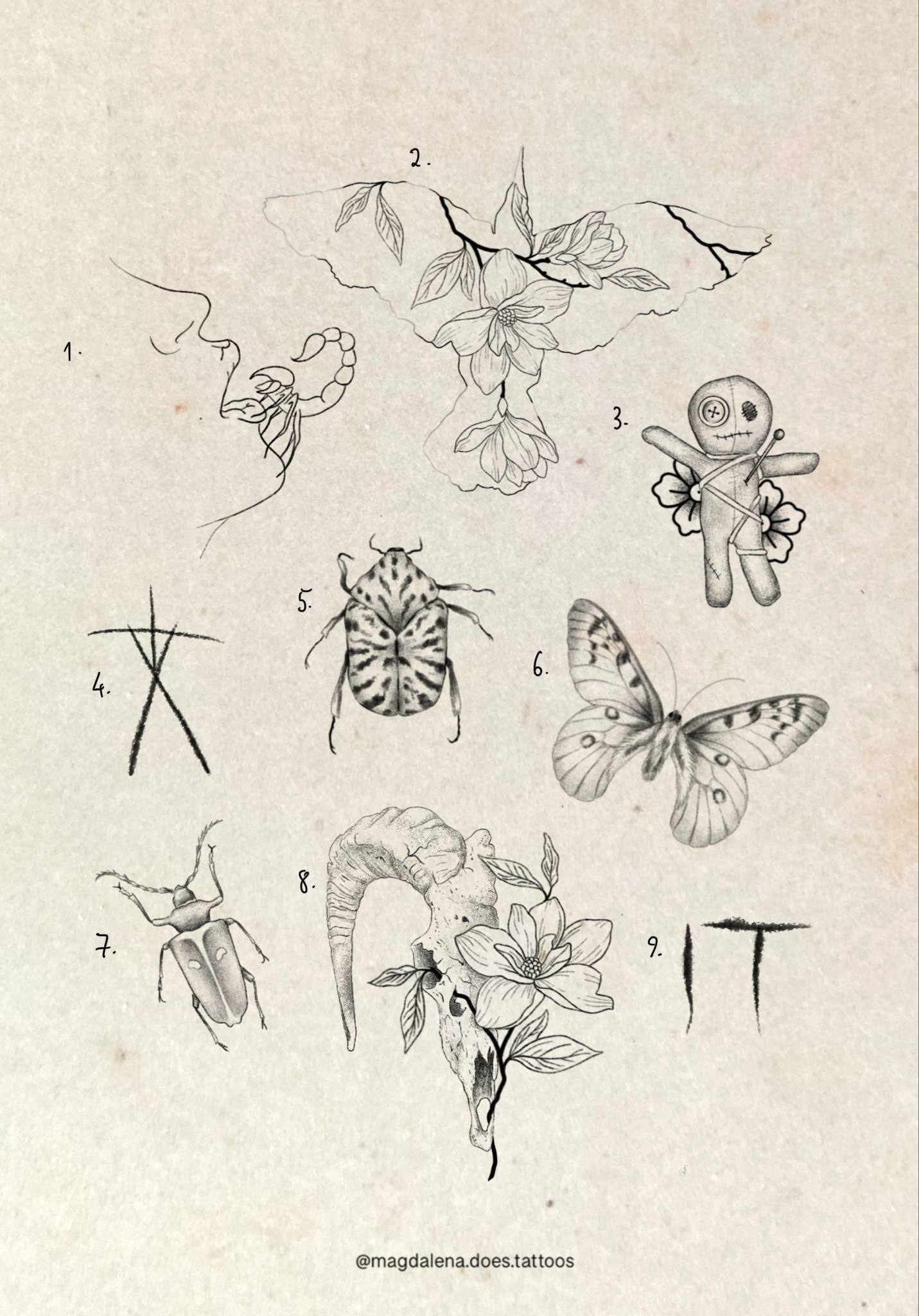 Horror inspired designs by Magda (2025)