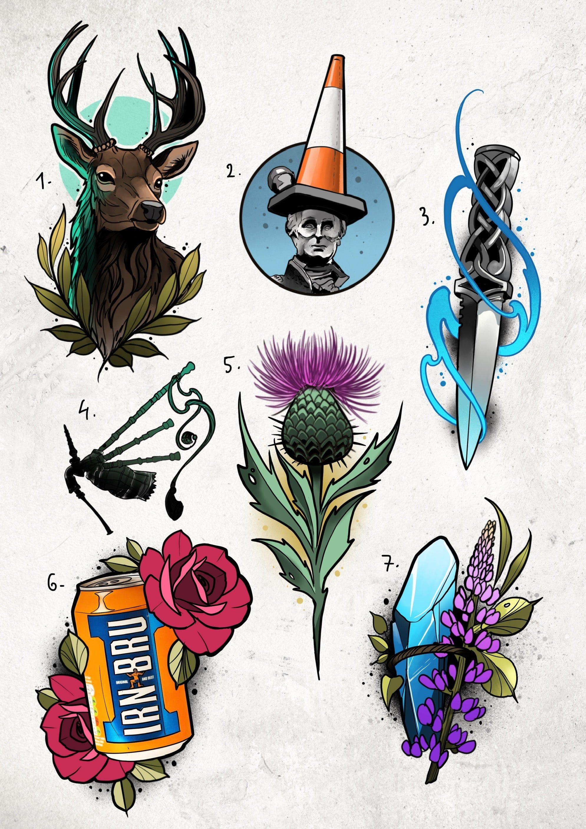Scotland inspired designs by Tomas (2025)