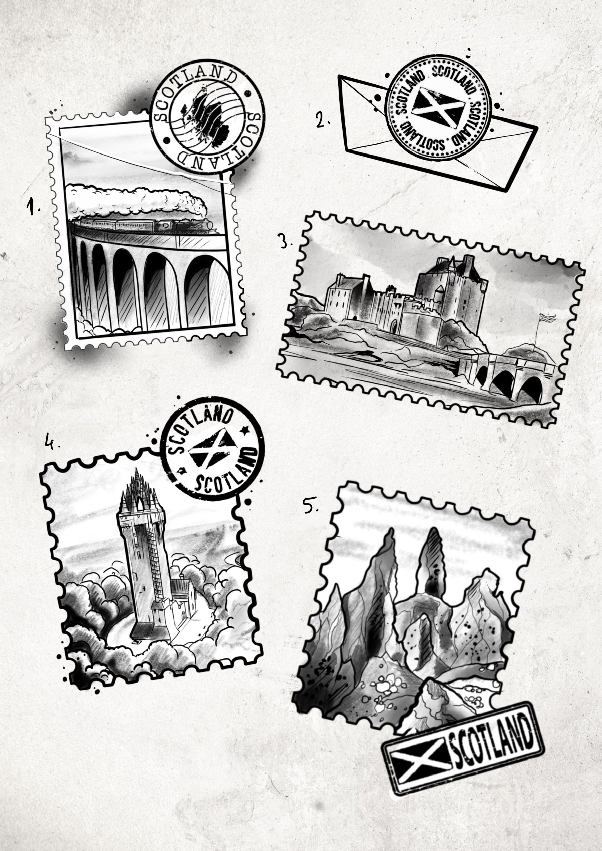 Scotland inspired designs by Tomas (2025)