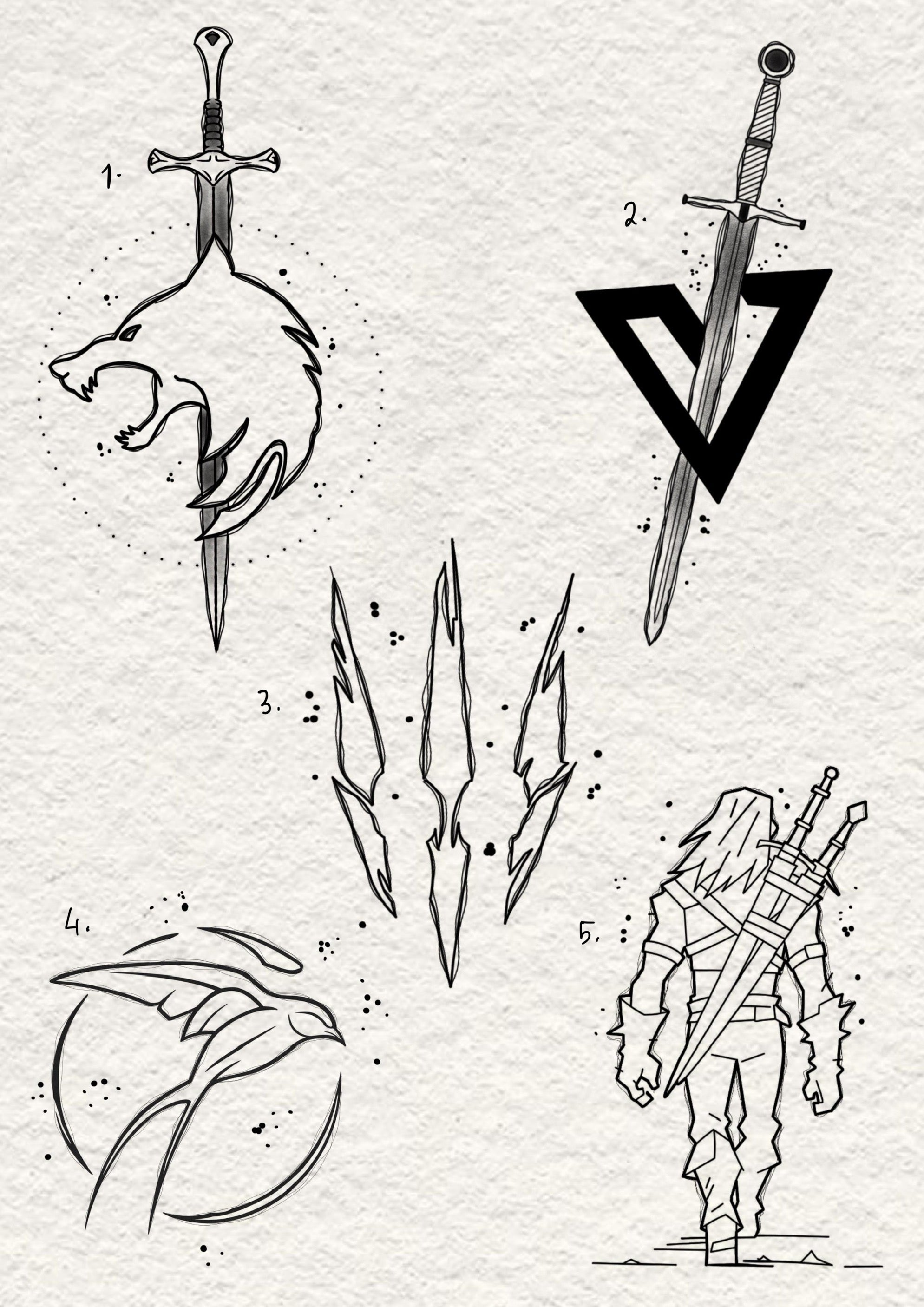 The Witcher inspired designs by Yasmim (2025)