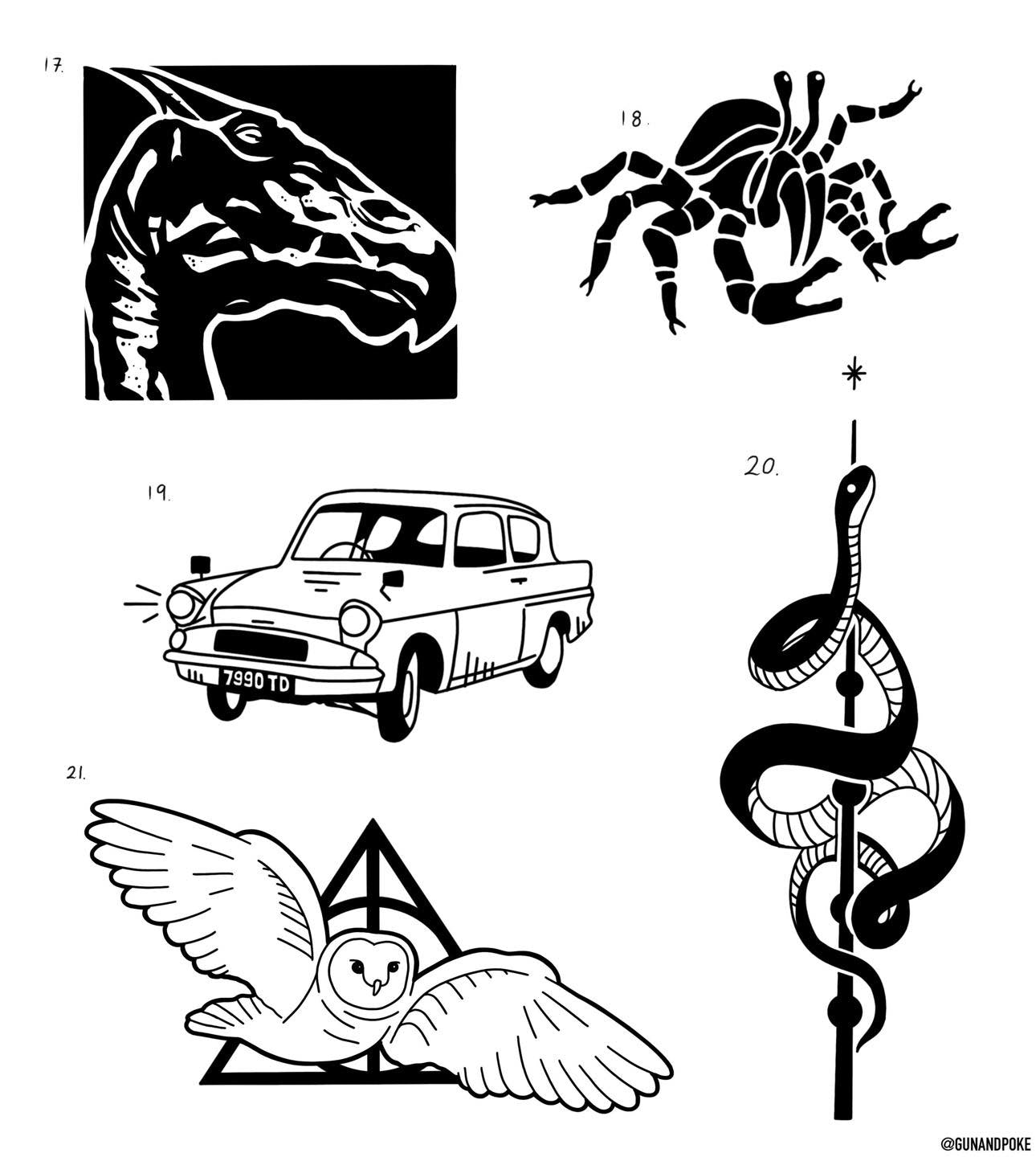 Harry Potter inspired designs by Amy