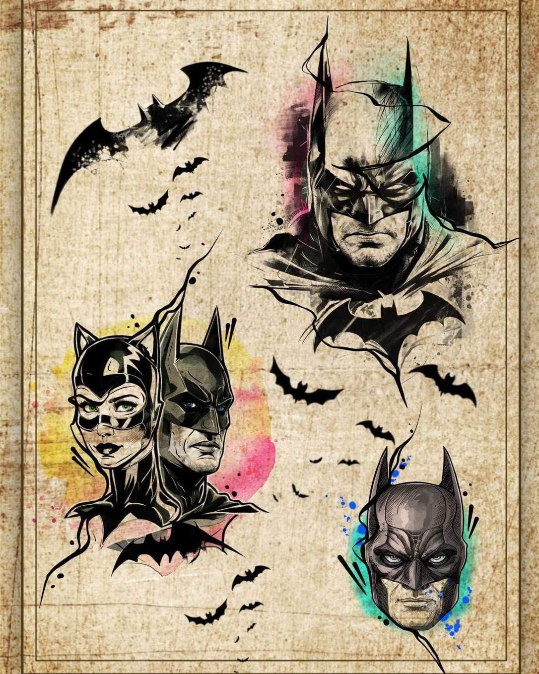 Batman inspired designs by Daniel