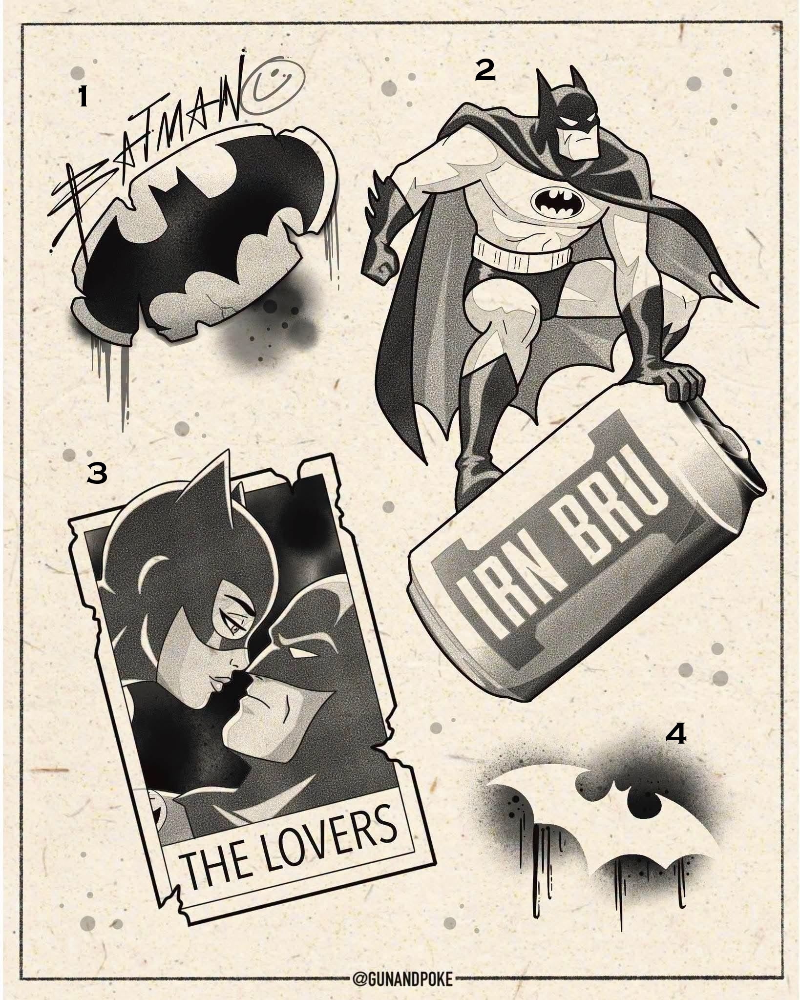 Batman inspired designs by Amy