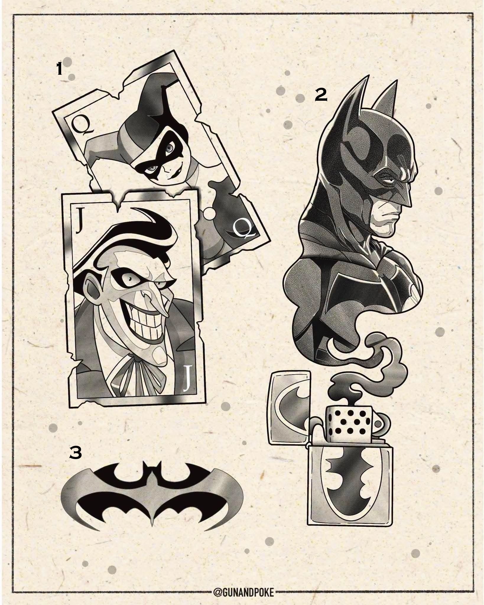 Batman inspired designs by Amy