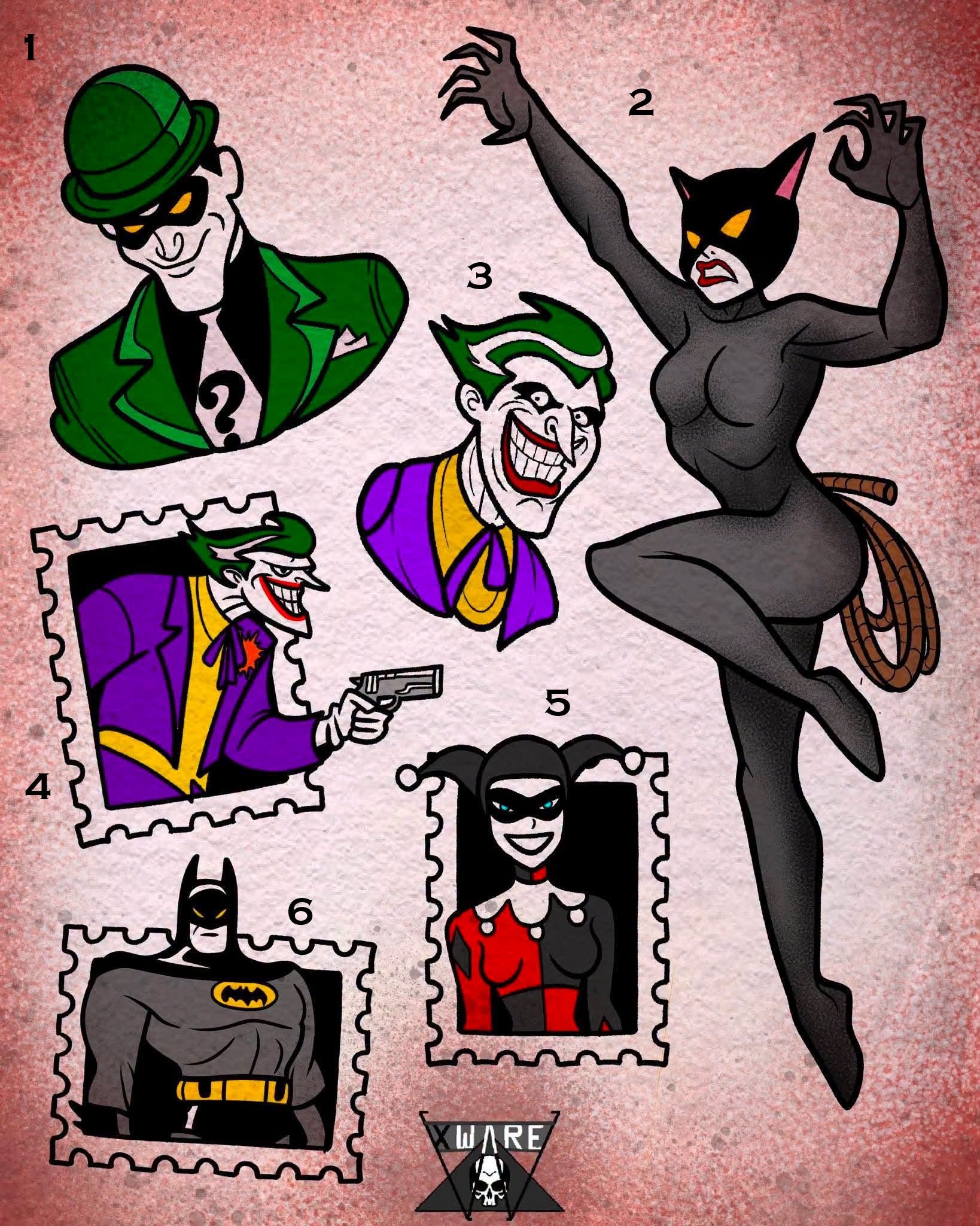 Batman inspired designs by Emily