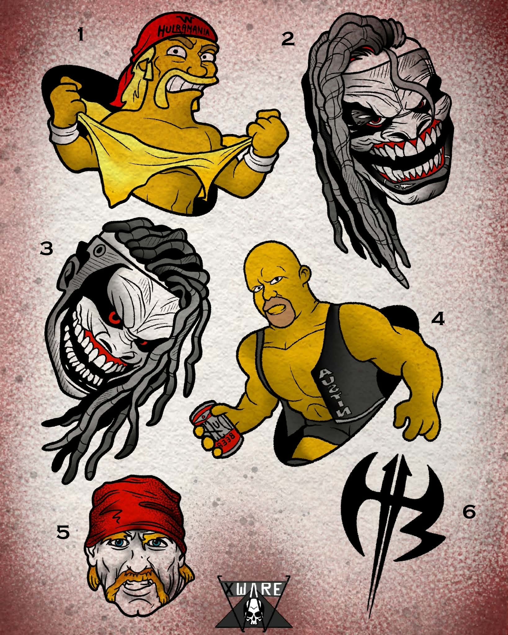Wrestling inspired designs by Emily 2026