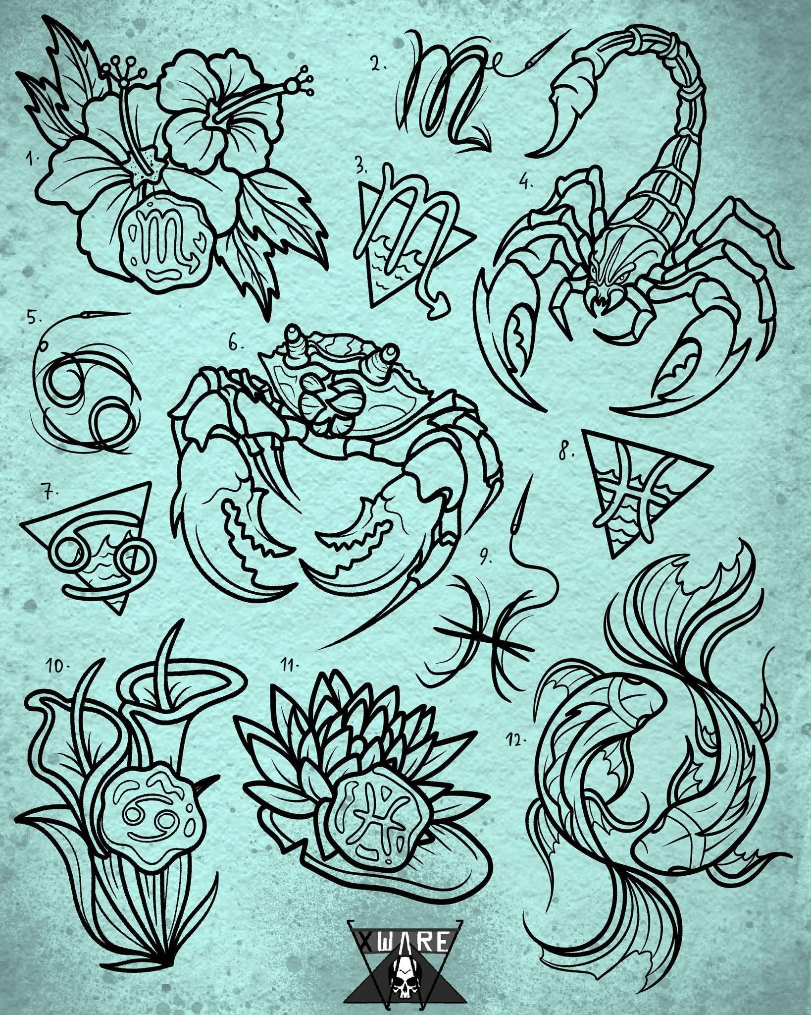 Zodiac and Star Sign inspired designs by Emily (2025)
