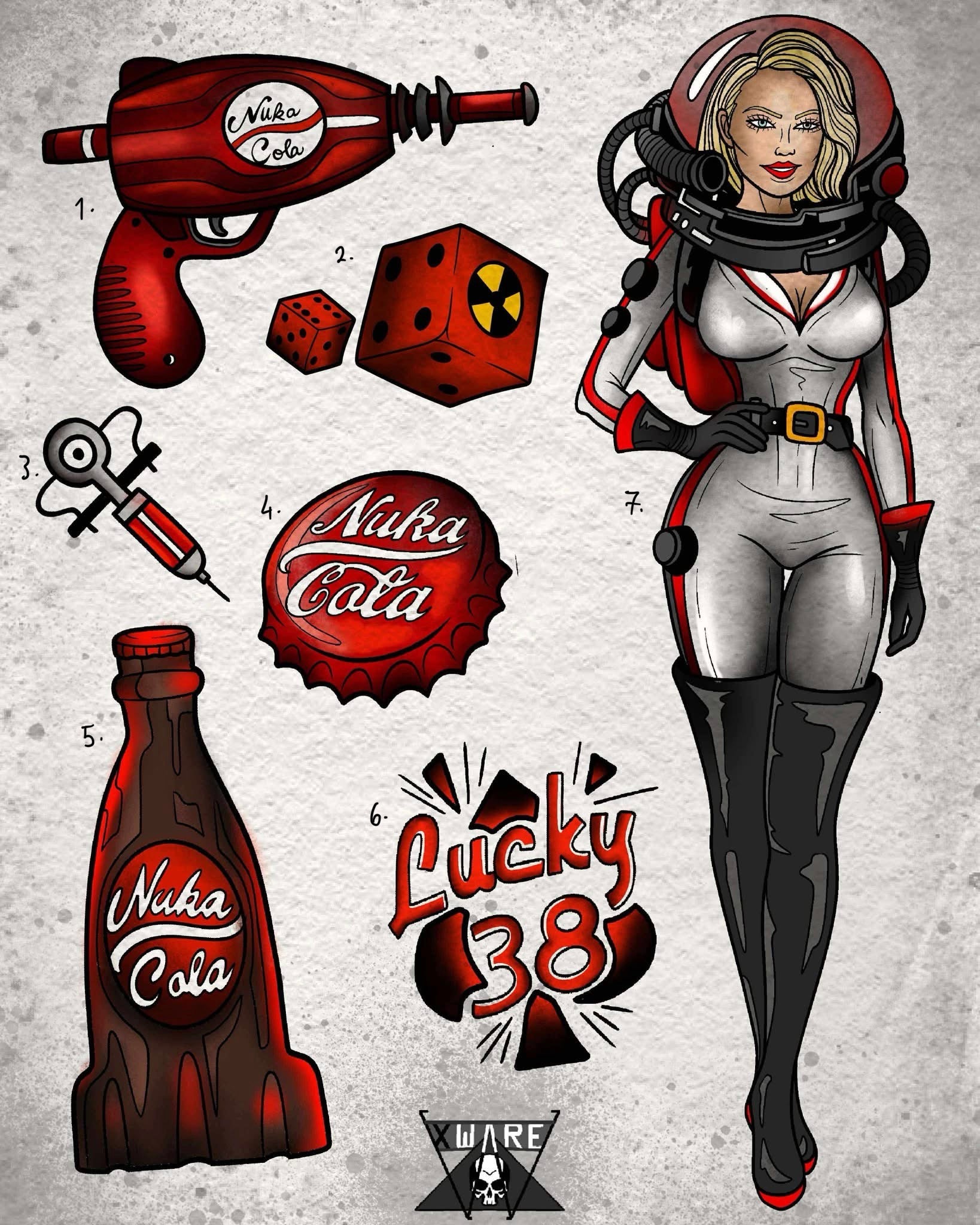 Fallout inspired designs by Emily (2025)