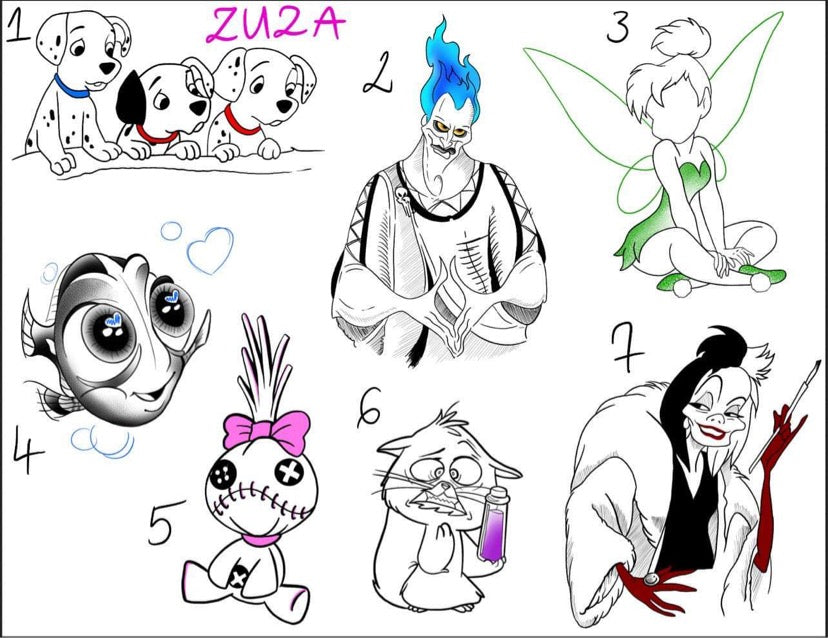 Disney inspired designs by Zuzanna