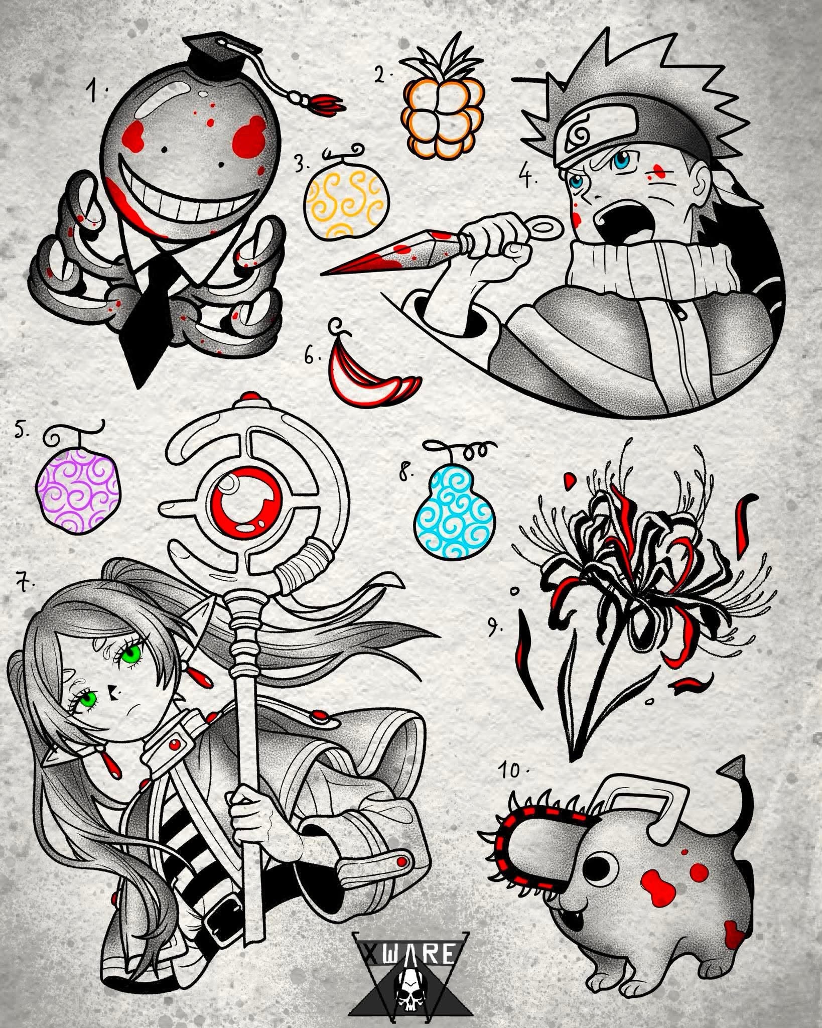 Anime inspired designs by Emily (2026)
