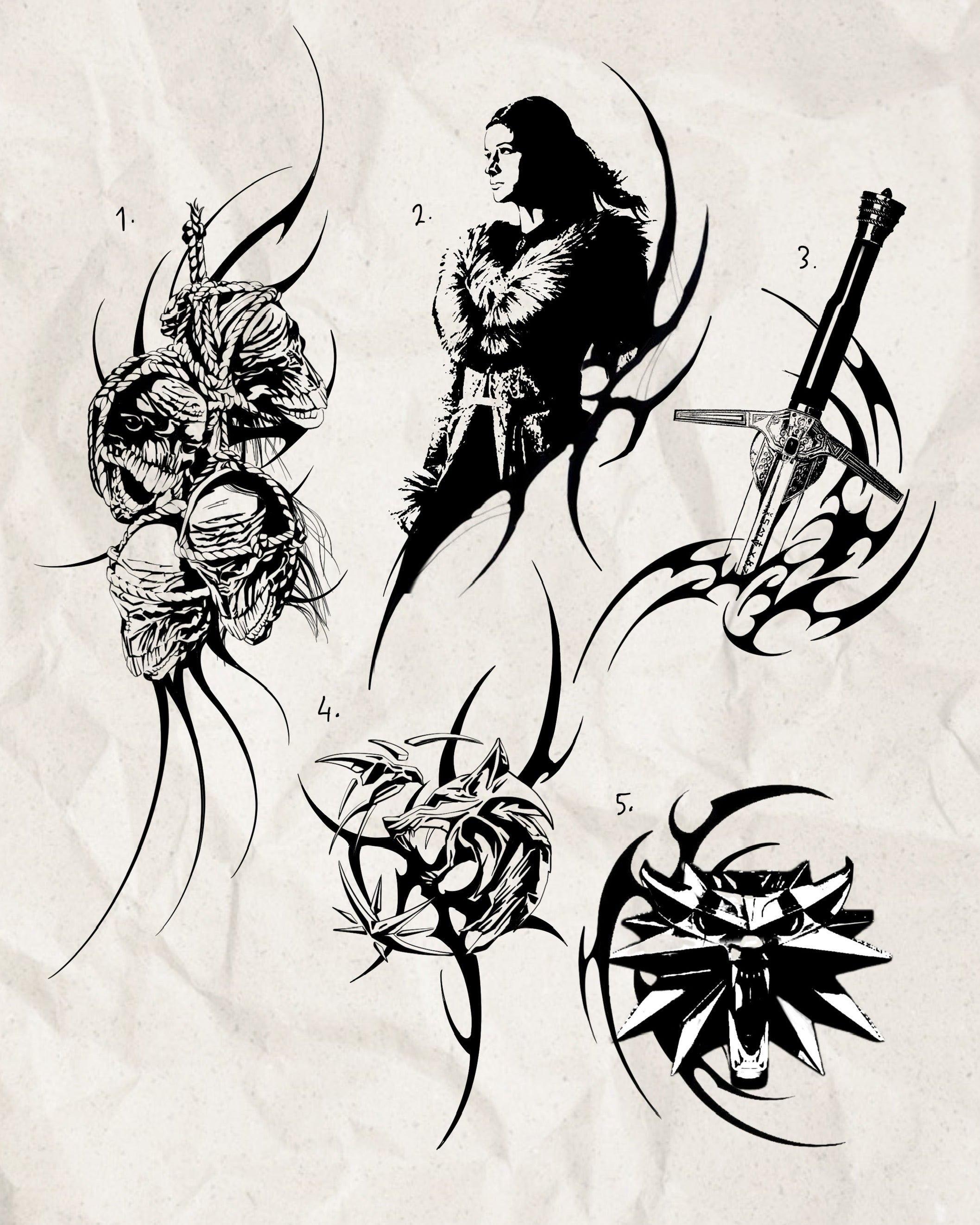 The Witcher inspired designs by Song (2025)