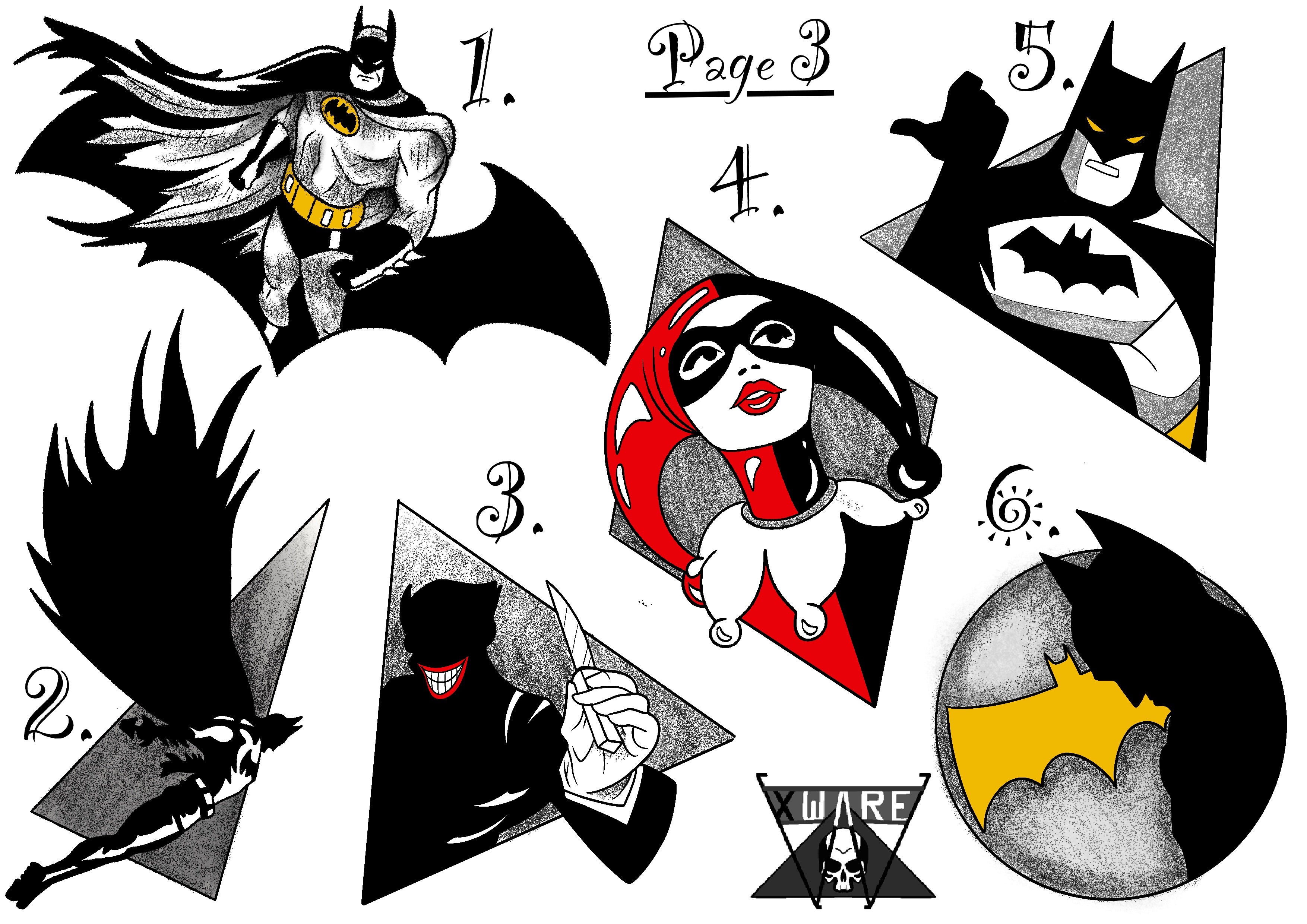 Batman inspired designs by Emily