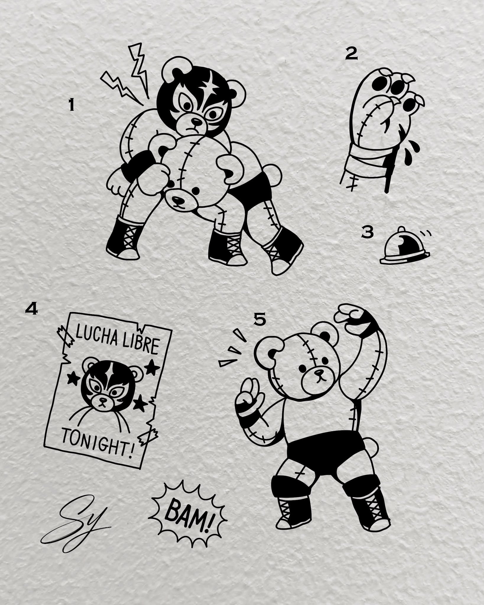 Wrestling inspired designs by Sangyoon 2026