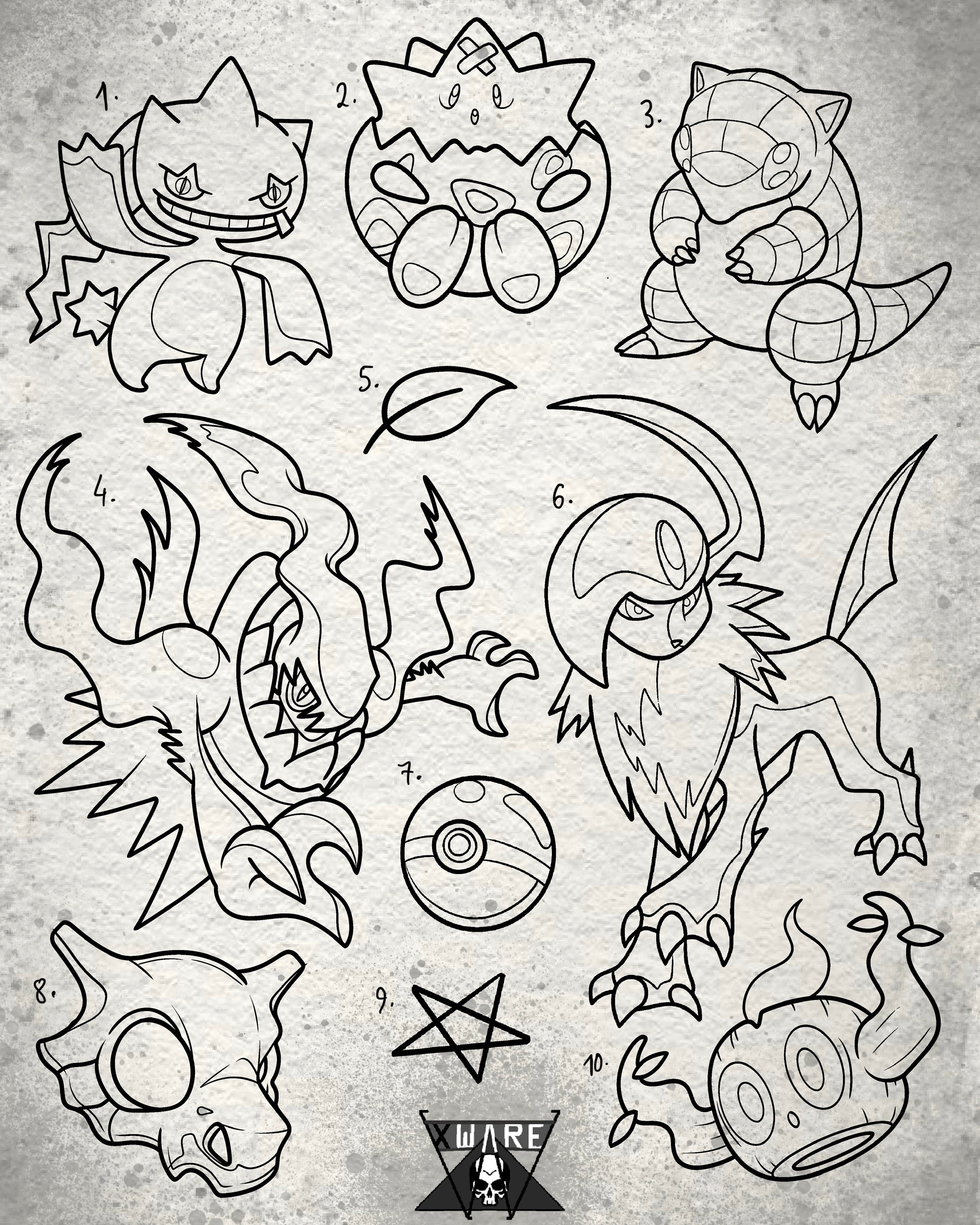 Pokemon inspired designs by Emily (Round 2 - 2026)