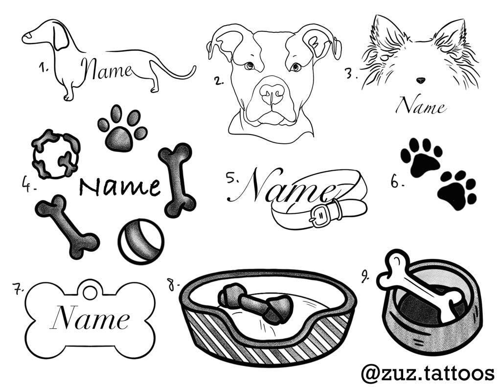 Dog Lover inspired designs by Zuzanna | Rock'n'Roll Tattoo Online Store