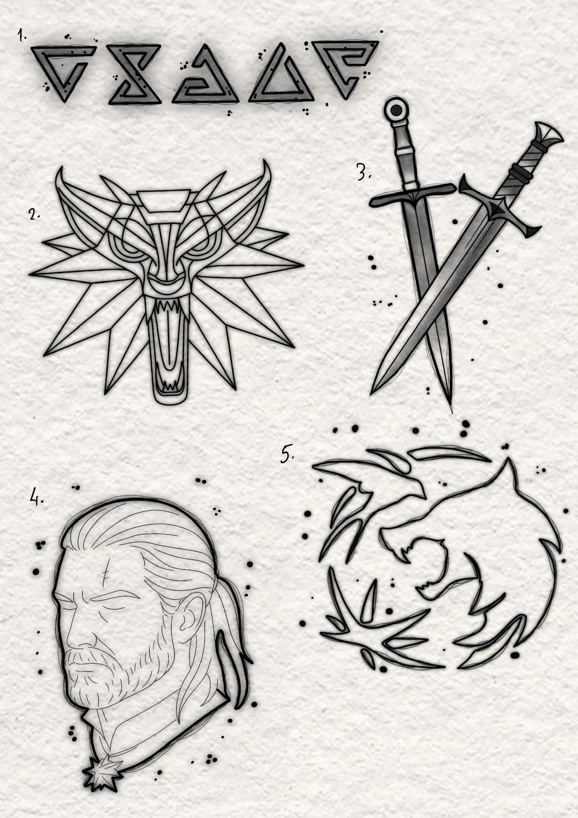 The Witcher inspired designs by Yasmim (2025)